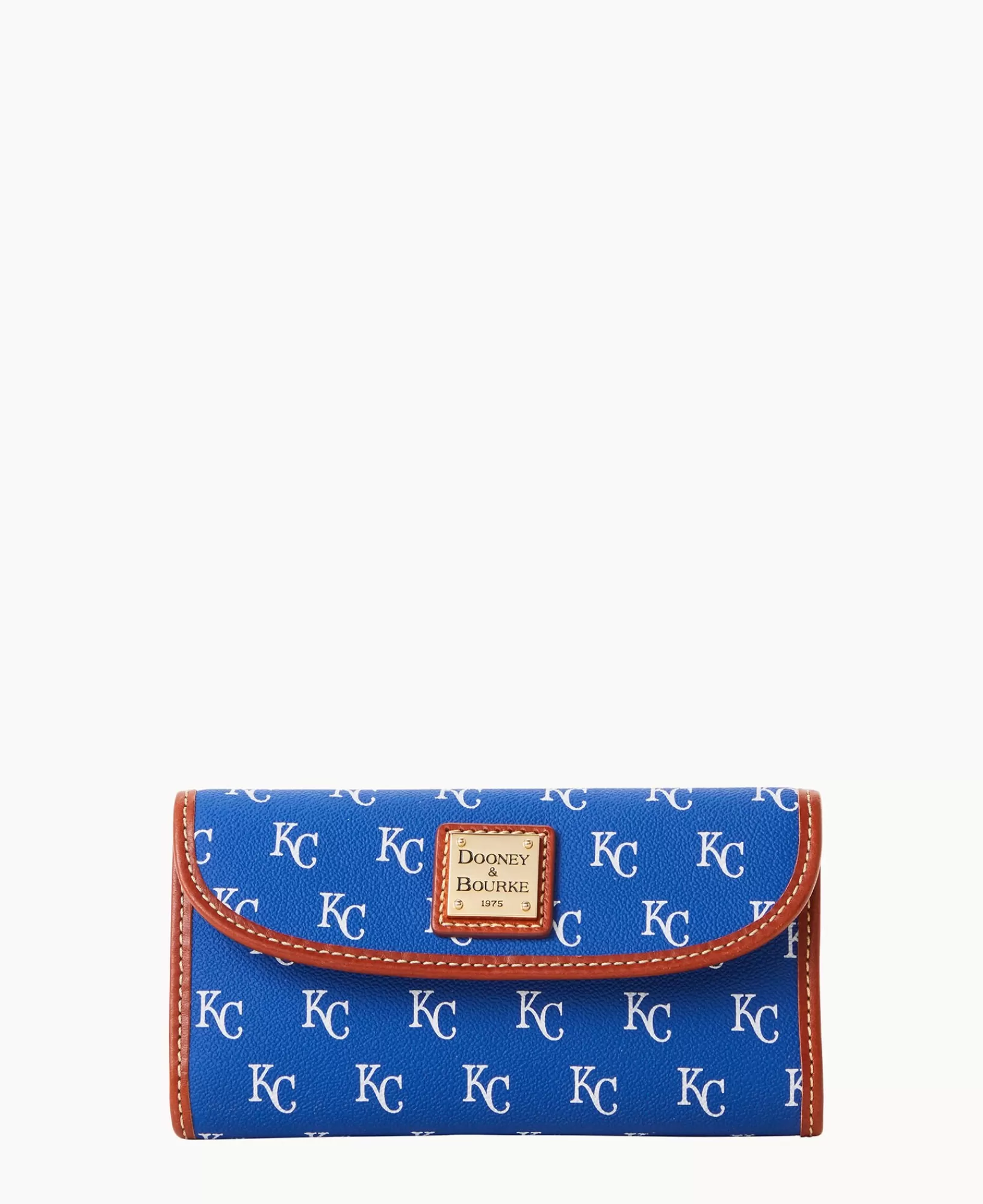 Clutches | Wallets>Dooney & Bourke MLB Royals Continental Clutch Blue