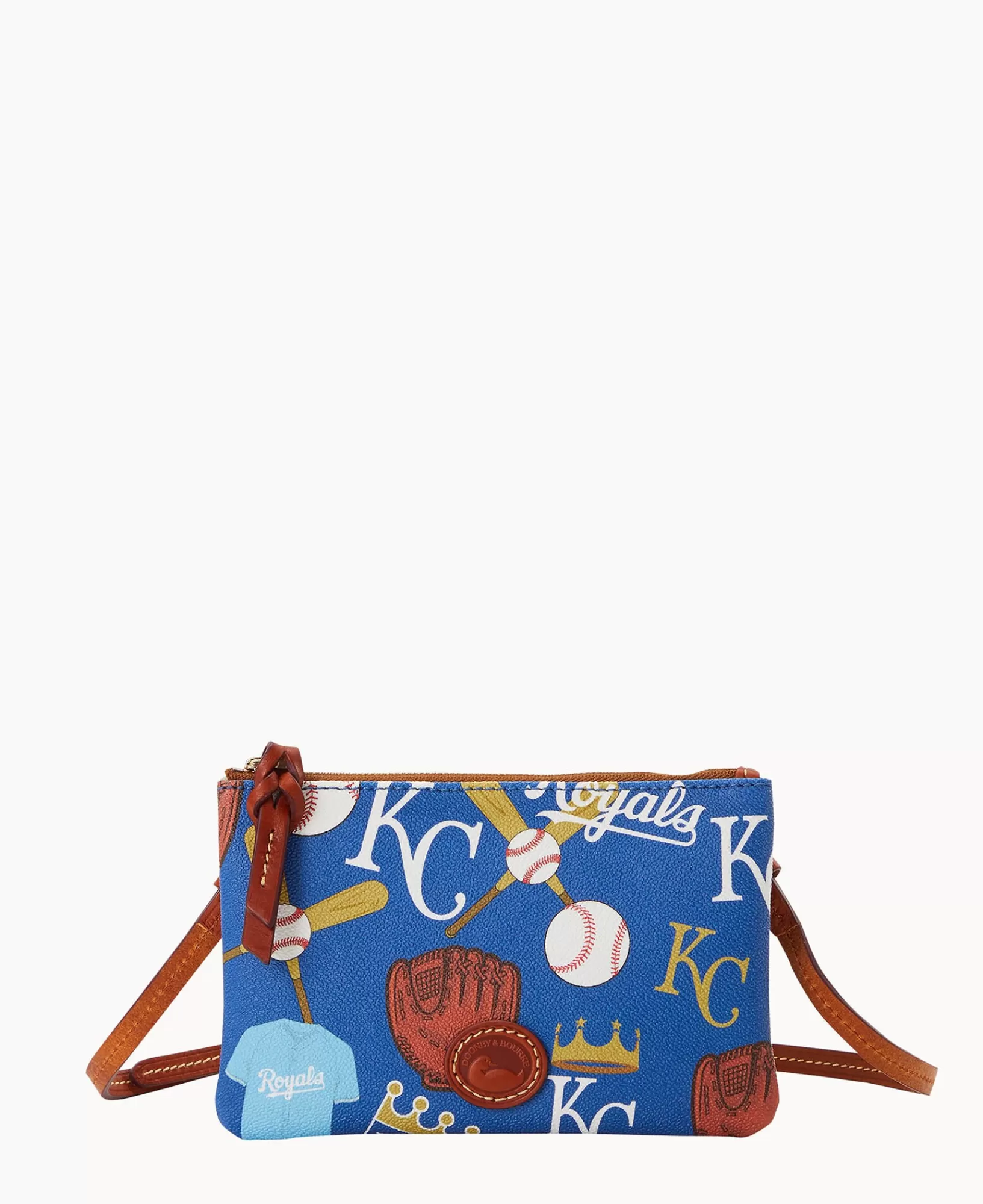 Shoulder Bags | Crossbodies>Dooney & Bourke MLB Royals Top Zip Crossbody Blue