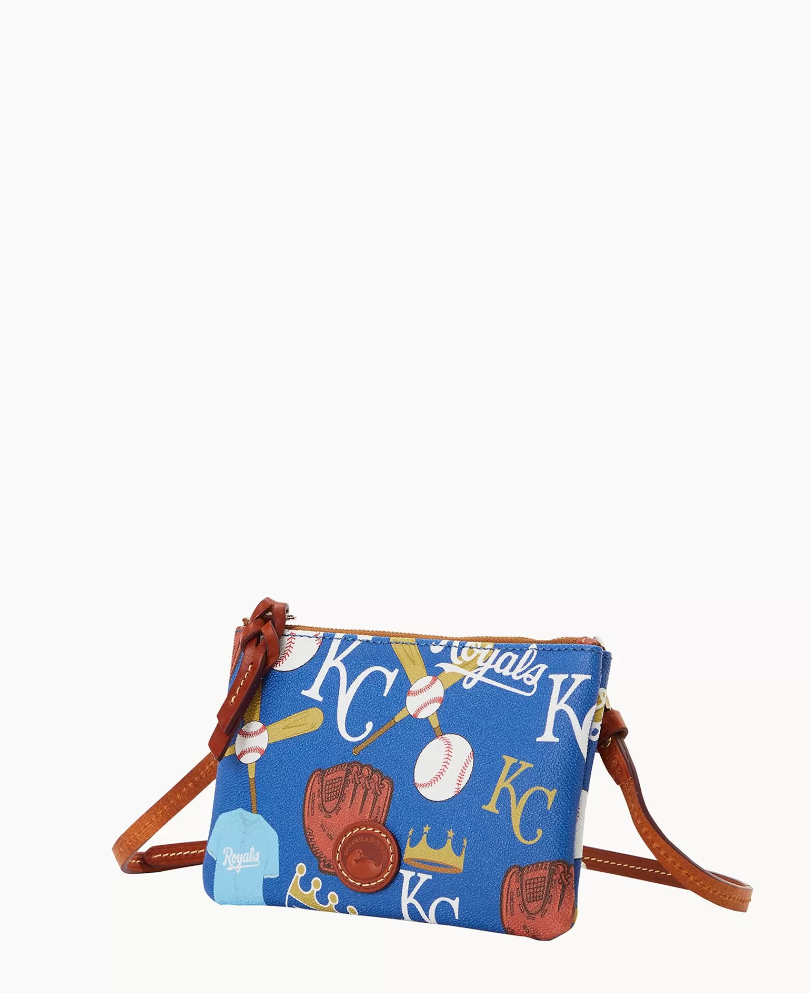 Shoulder Bags | Crossbodies>Dooney & Bourke MLB Royals Top Zip Crossbody Blue