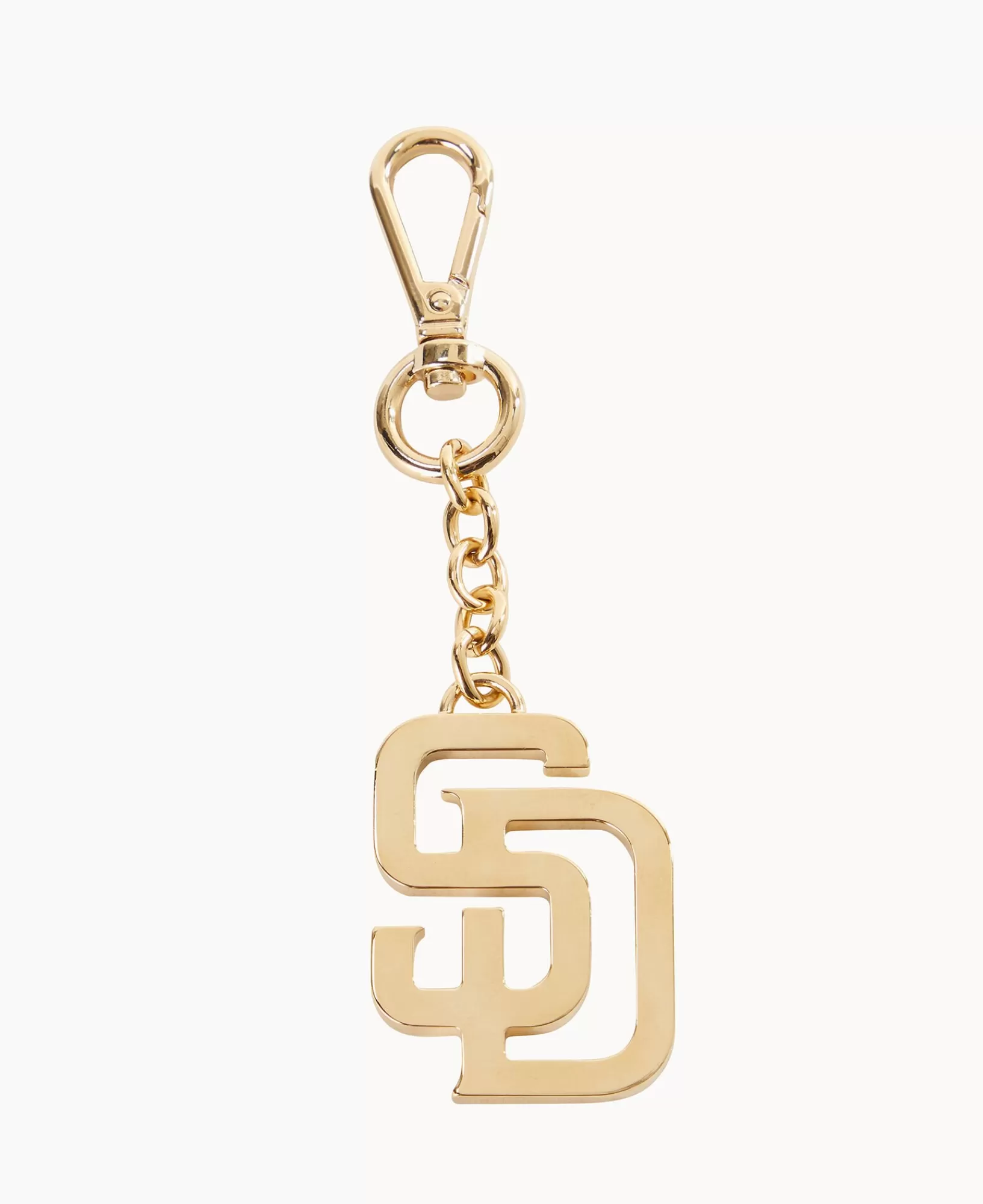 Key Keepers & Charms>Dooney & Bourke MLB San Diego Padres Pendant Key Chain Gold