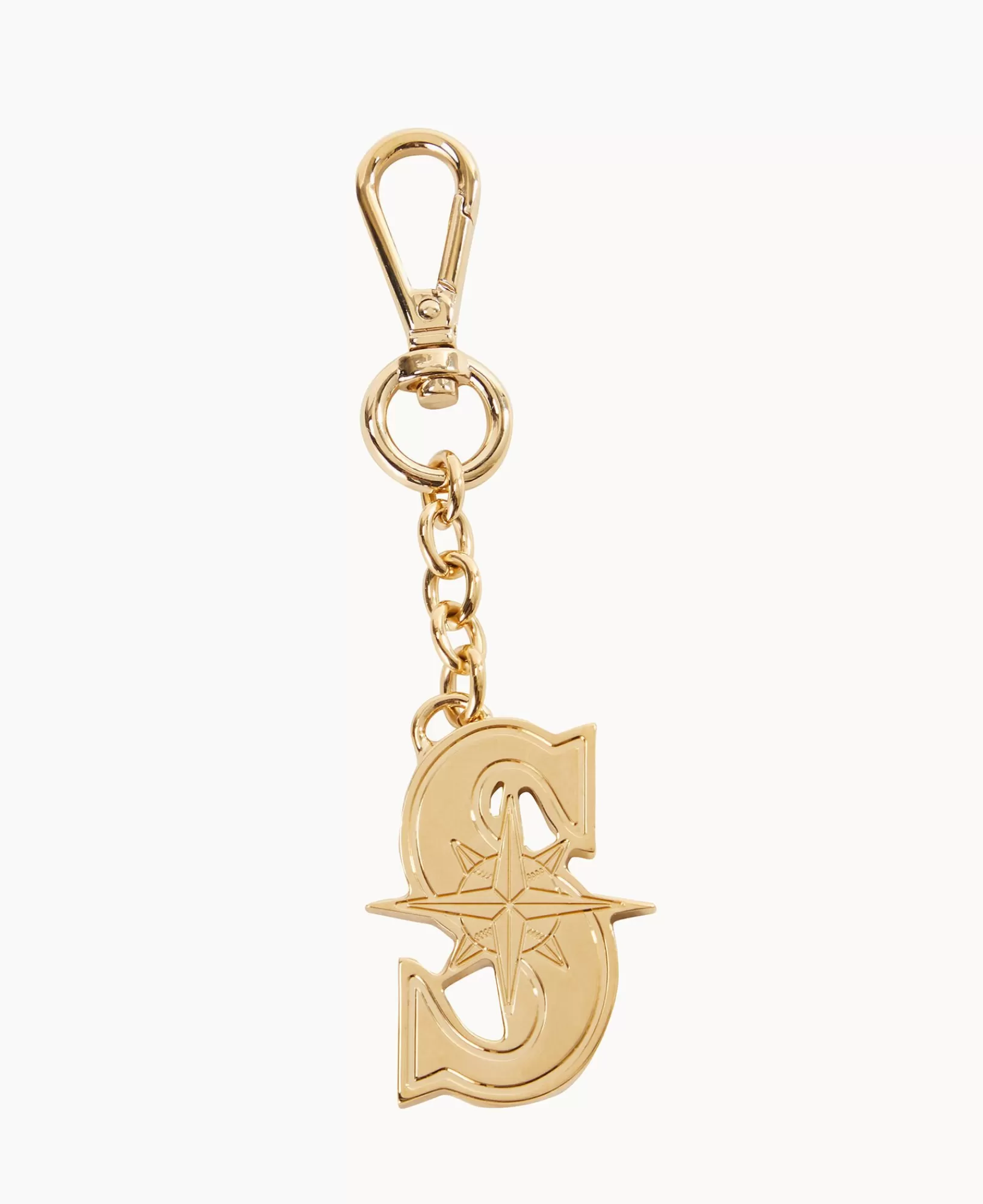 Key Keepers & Charms>Dooney & Bourke MLB Seattle Mariners Pendant Key Chain Gold