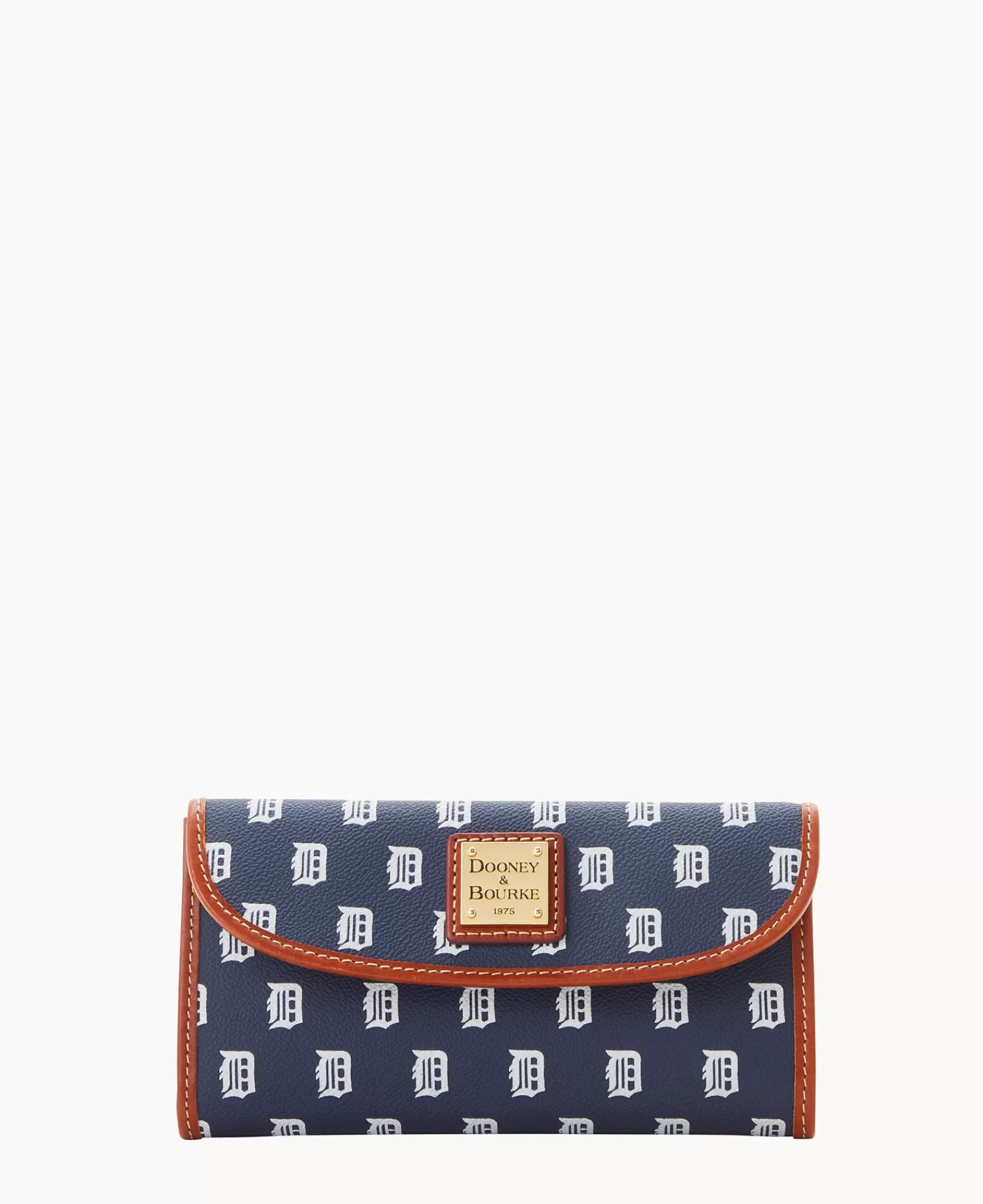 Clutches | Wallets>Dooney & Bourke MLB Tigers Continental Clutch Navy