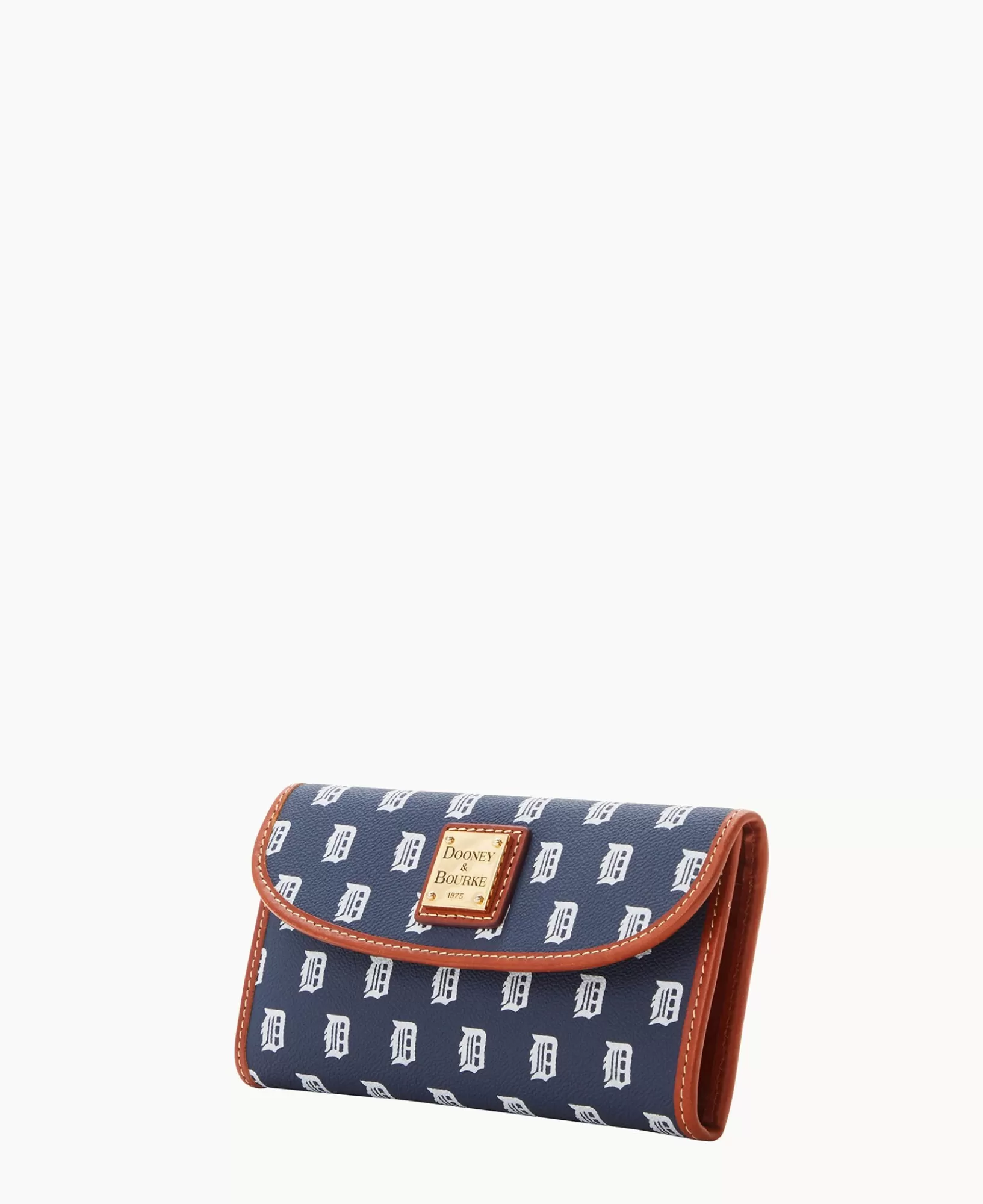 Clutches | Wallets>Dooney & Bourke MLB Tigers Continental Clutch Navy