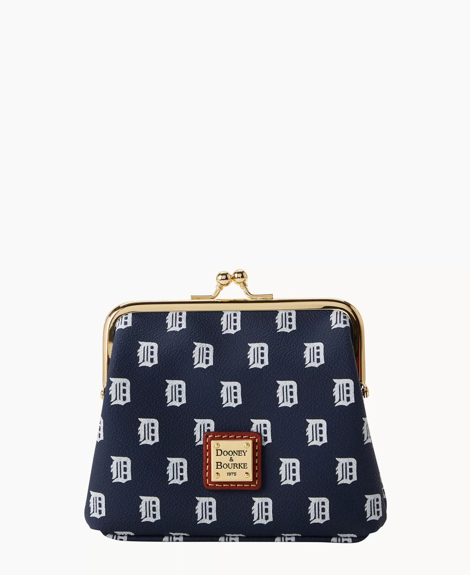 Clutches | Wallets>Dooney & Bourke MLB Tigers Large Framed Purse Navy