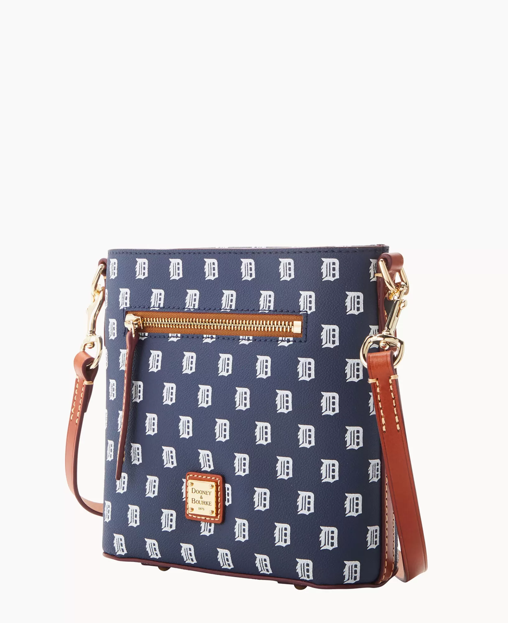 Shoulder Bags | Crossbodies>Dooney & Bourke MLB Tigers Small Zip Crossbody Navy