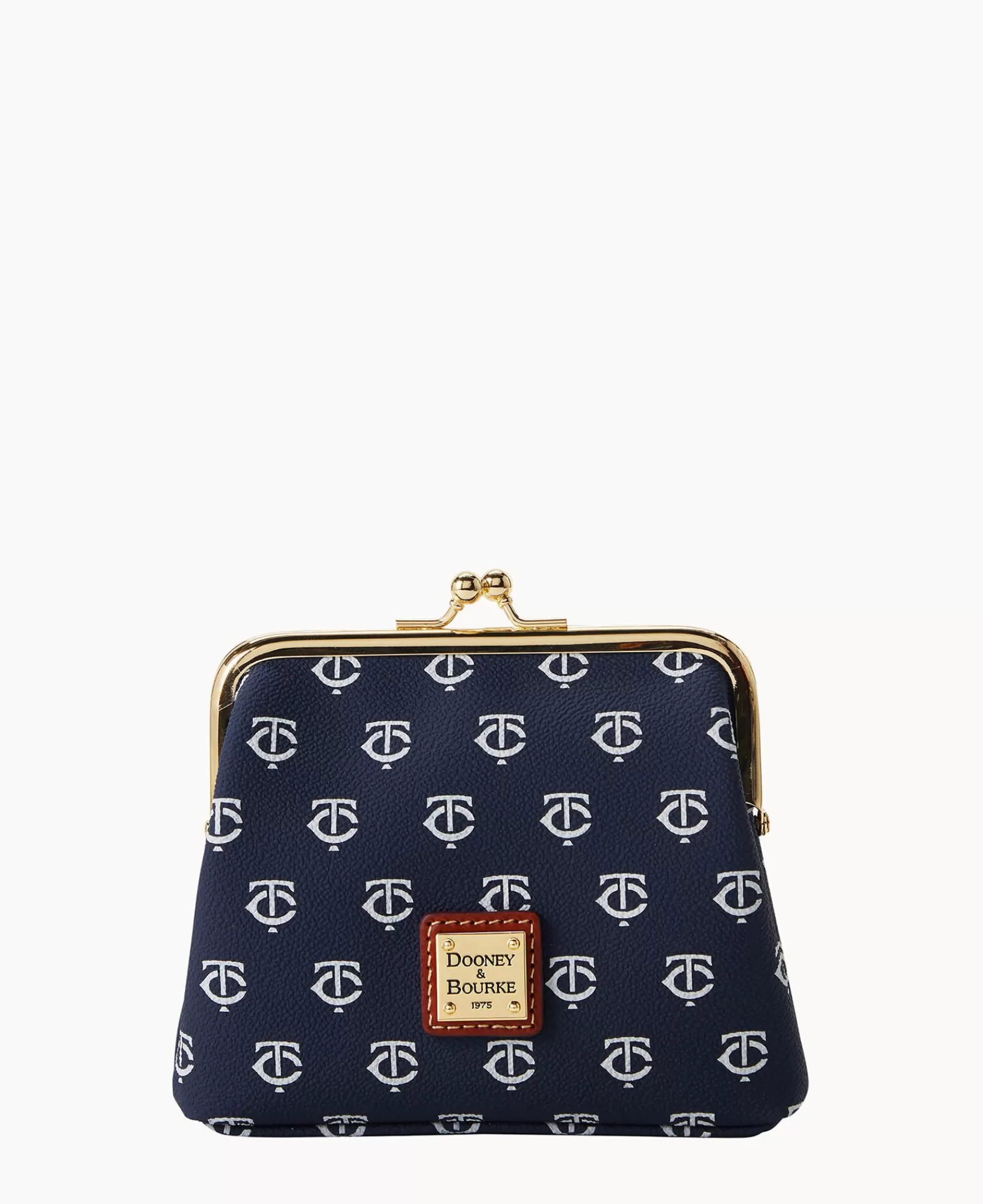 Clutches | Wallets>Dooney & Bourke MLB Twins Large Framed Purse Navy