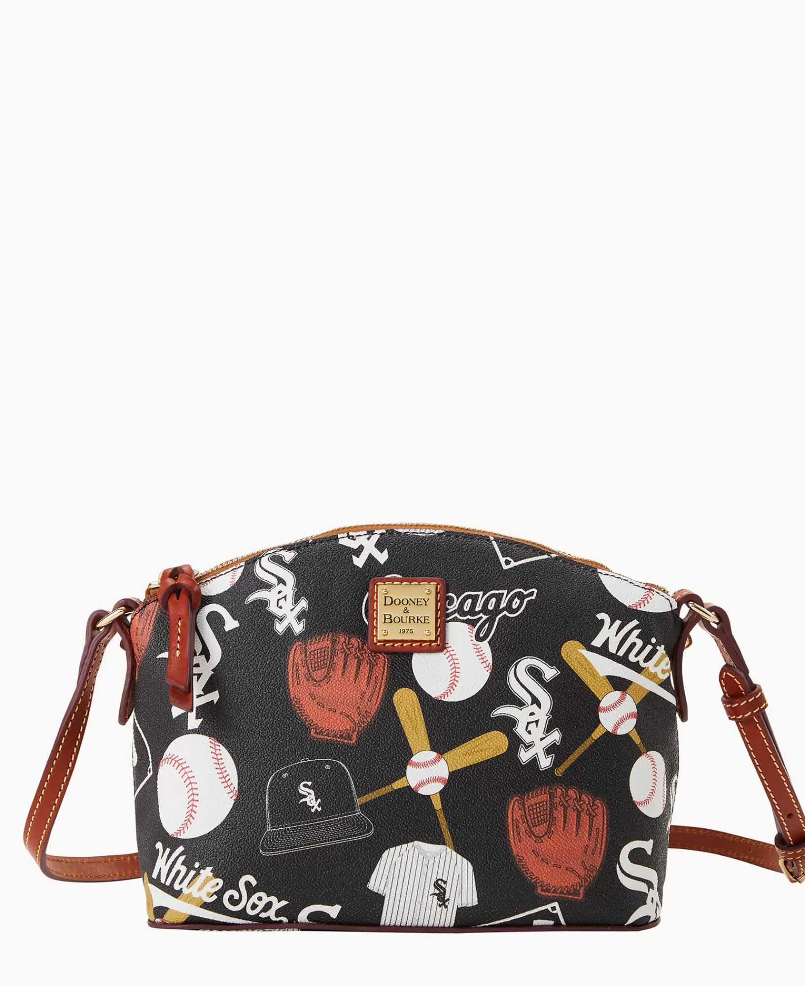 Shoulder Bags | Crossbodies>Dooney & Bourke MLB White Sox Suki Crossbody Black