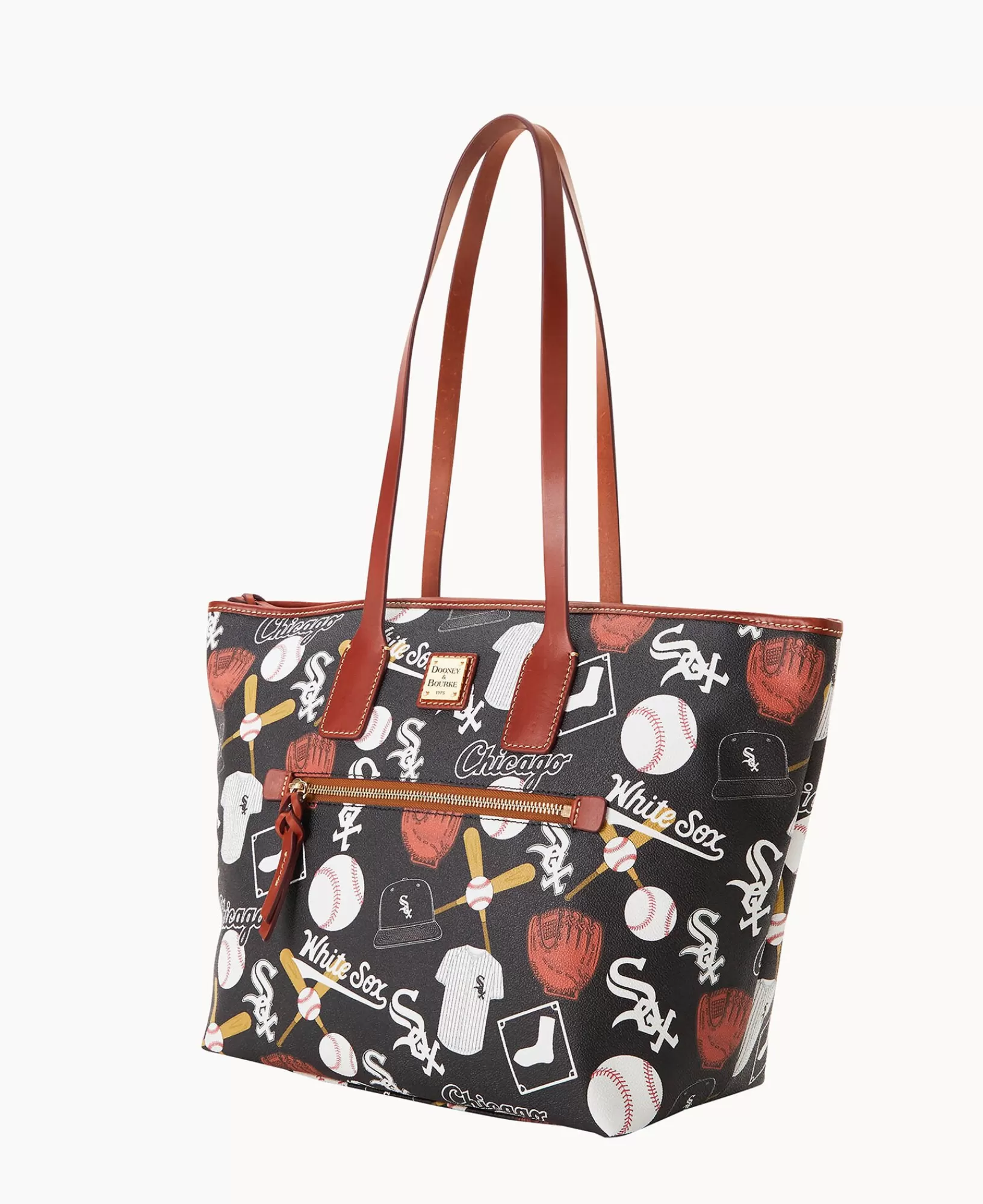 Shoulder Bags | Totes>Dooney & Bourke MLB White Sox Tote Black