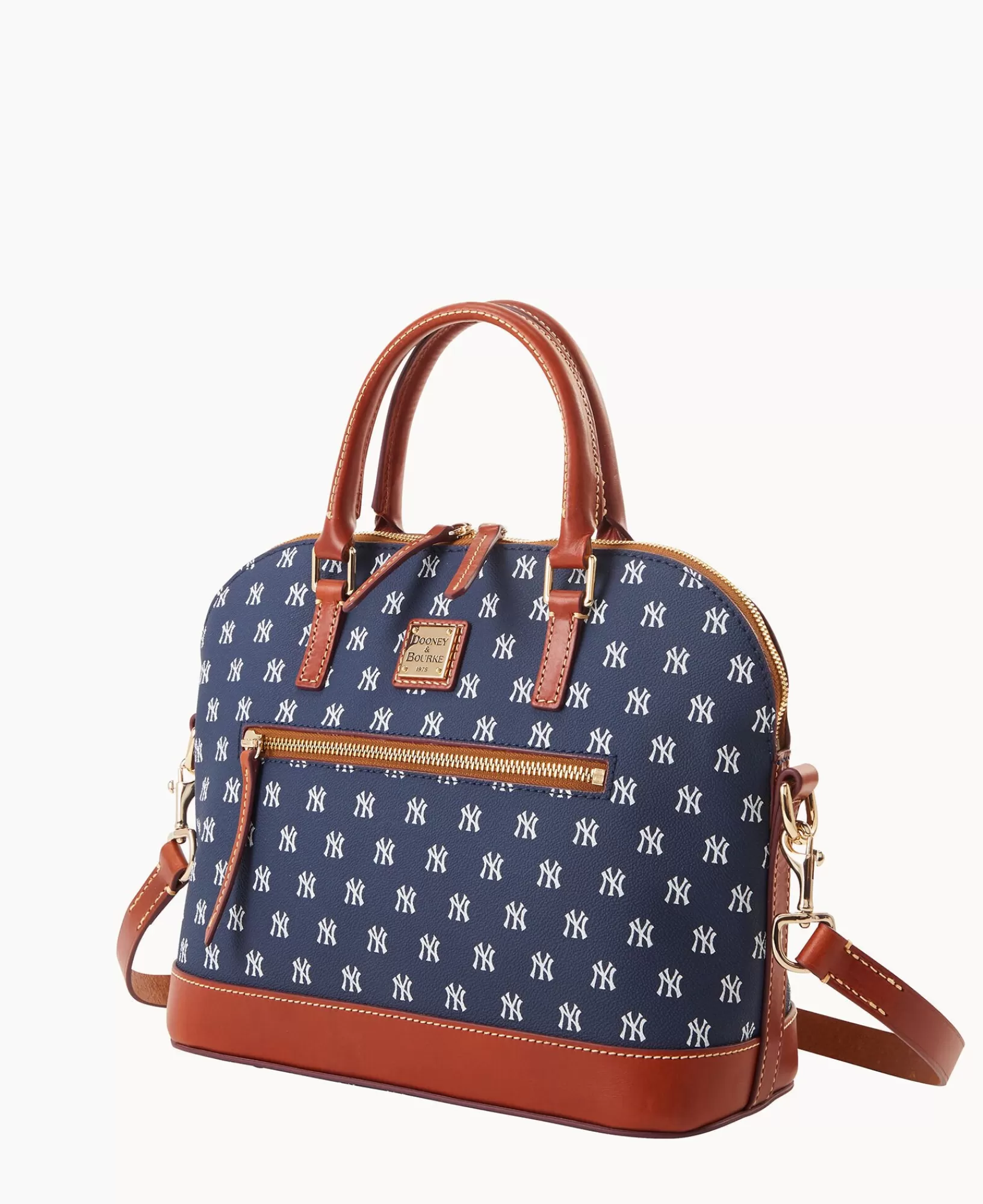 Shoulder Bags | Satchels>Dooney & Bourke MLB Yankees Domed Zip Satchel Navy