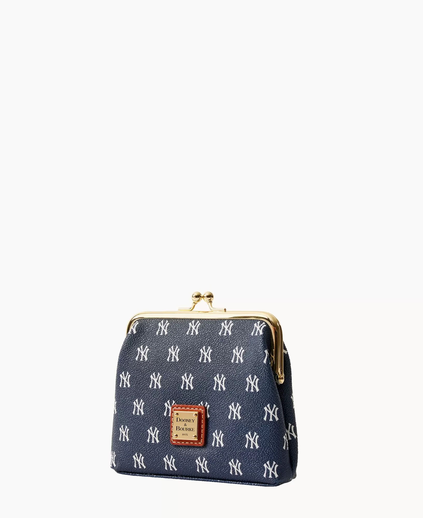 Clutches | Wallets>Dooney & Bourke MLB Yankees Large Framed Purse Navy