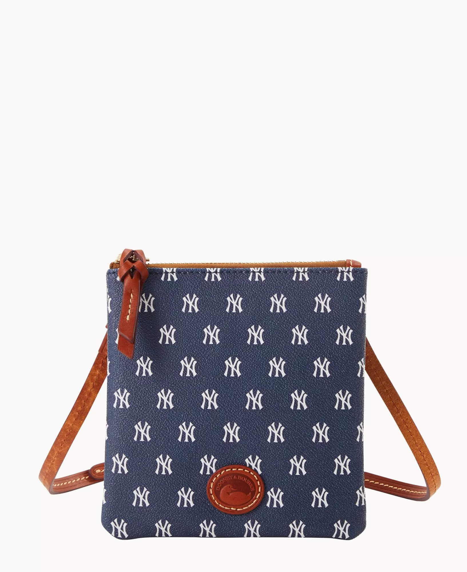 Shoulder Bags | Crossbodies>Dooney & Bourke MLB Yankees Small North South Top Zip Crossbody Navy