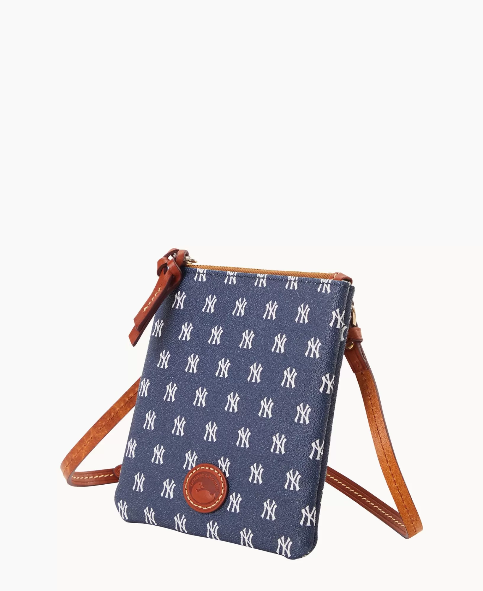 Shoulder Bags | Crossbodies>Dooney & Bourke MLB Yankees Small North South Top Zip Crossbody Navy