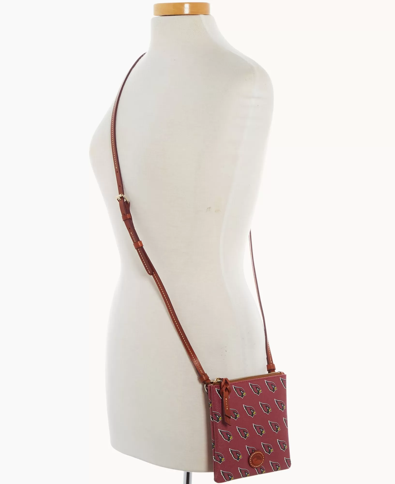 Shoulder Bags | Crossbodies>Dooney & Bourke NFL AZ Cardinals Small North South Top Zip Crossbody Red