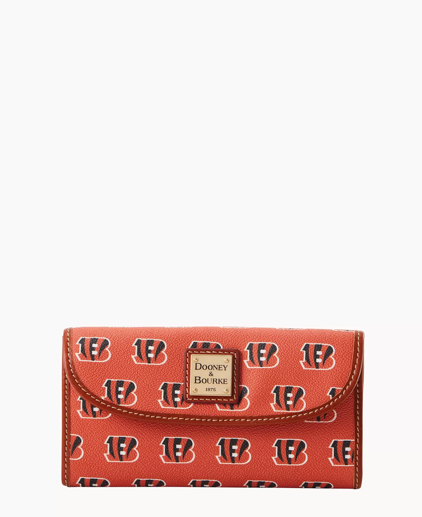 Clutches | Wallets>Dooney & Bourke NFL Bengals Continental Clutch Orange