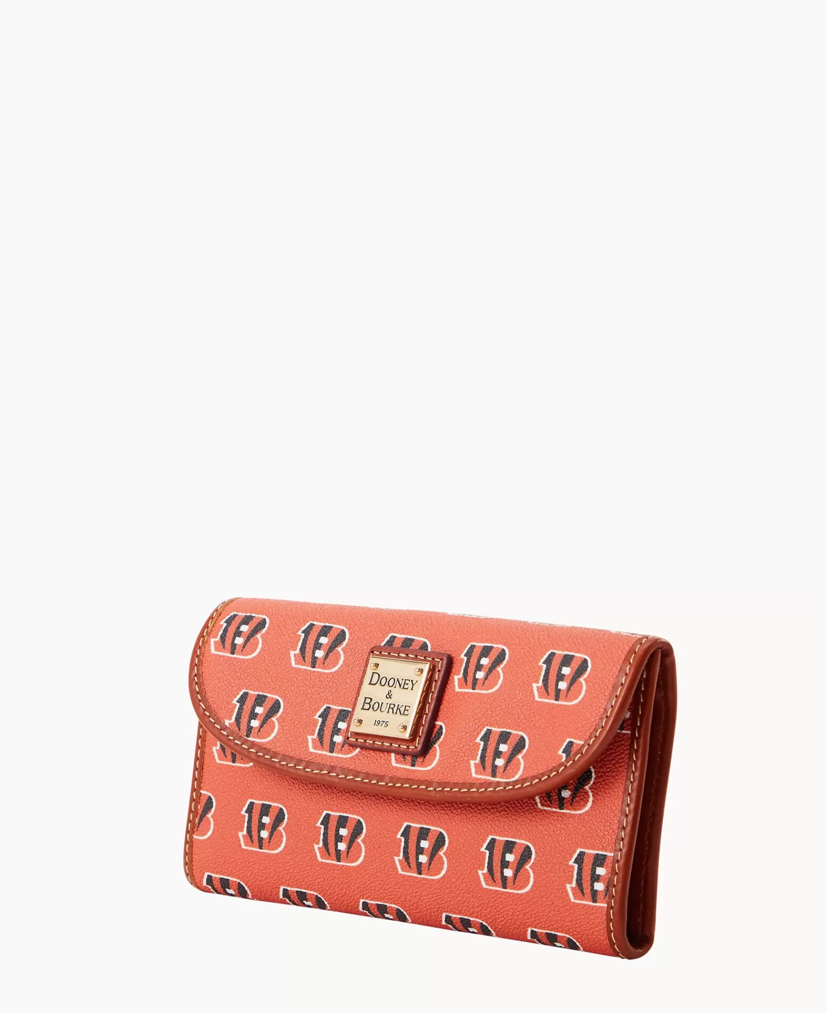 Clutches | Wallets>Dooney & Bourke NFL Bengals Continental Clutch Orange