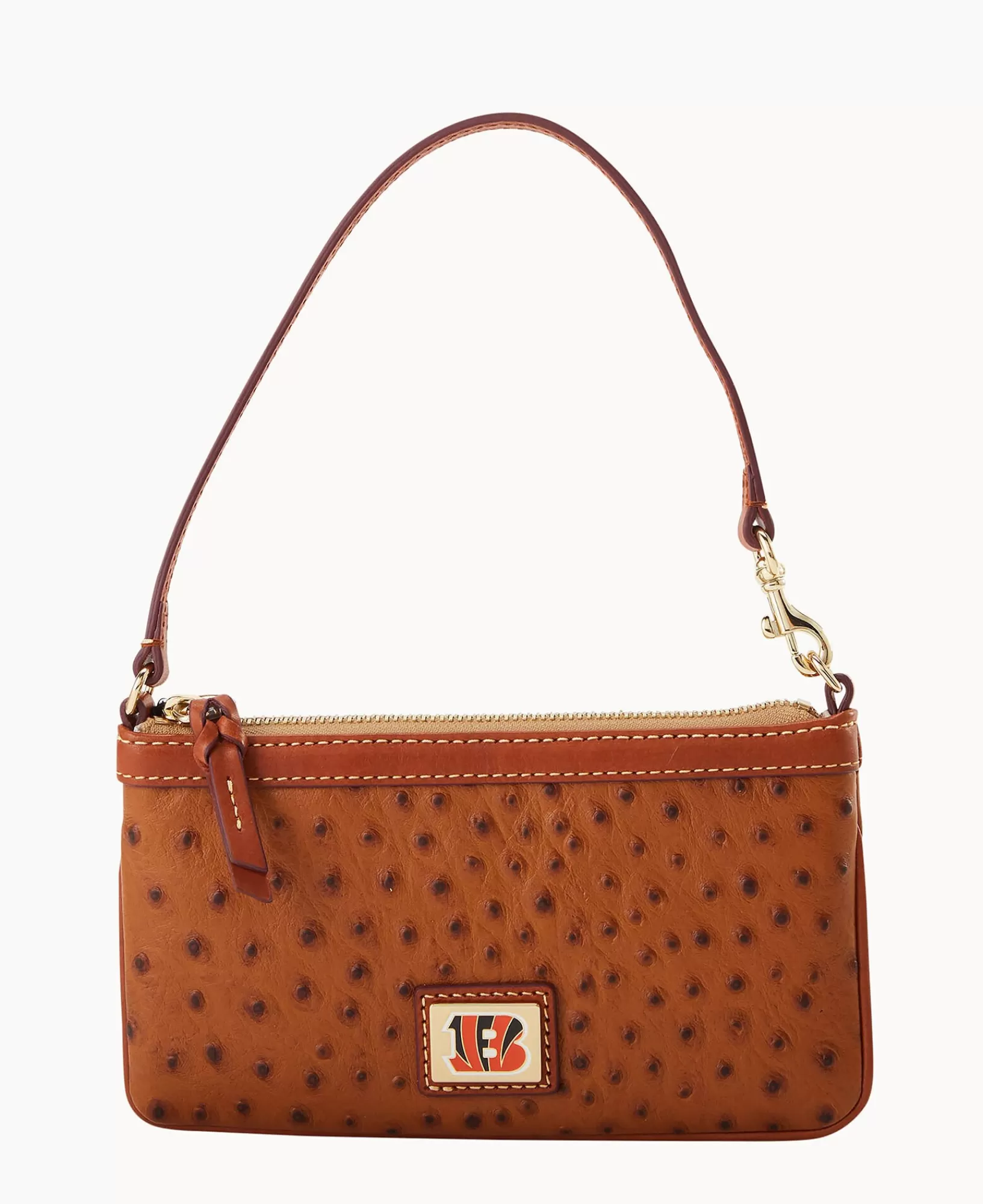 Wristlets | Wallets>Dooney & Bourke NFL Bengals Large Slim Wristlet Caramel