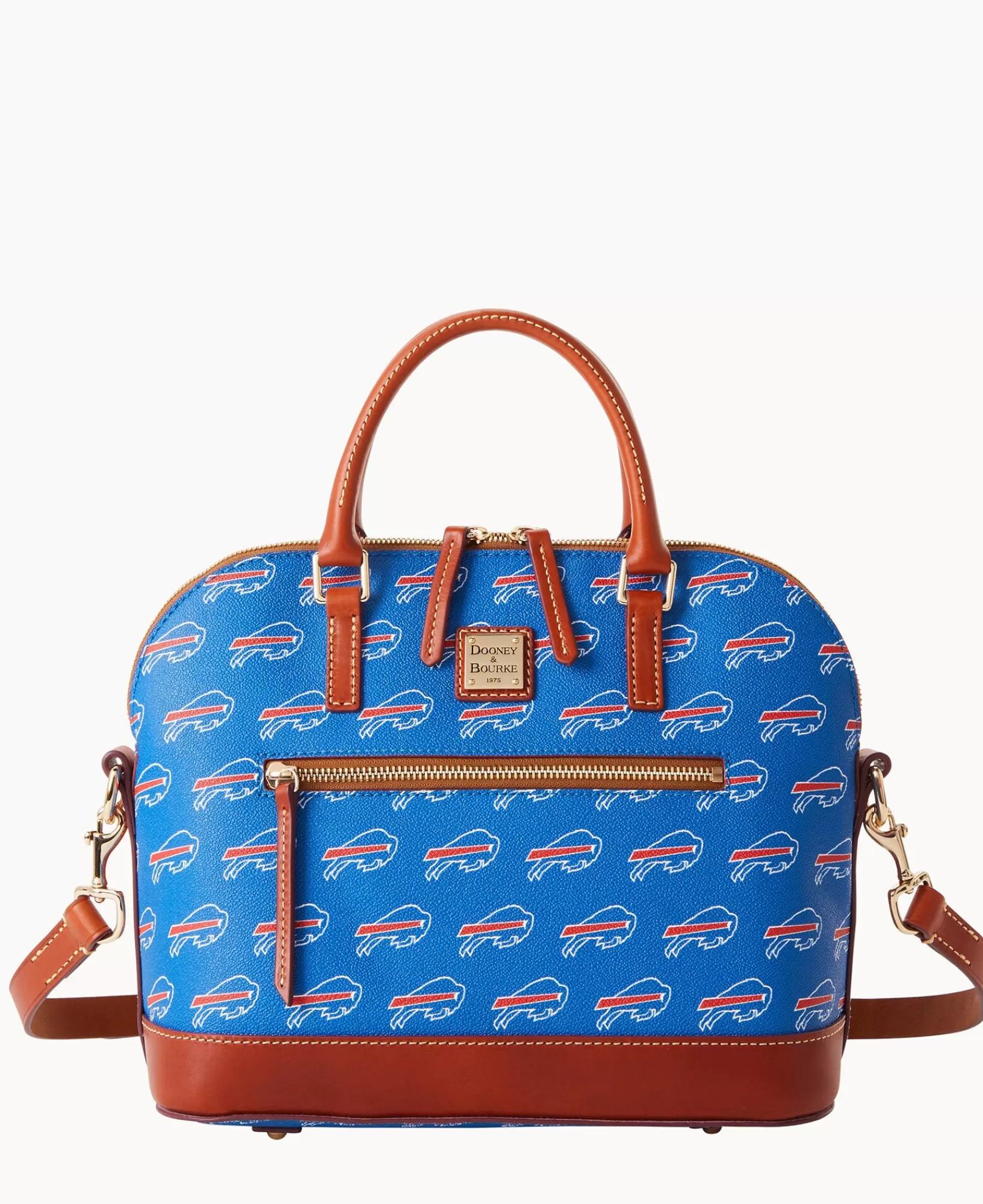 Shoulder Bags | Satchels>Dooney & Bourke NFL Bills Domed Zip Satchel Blue