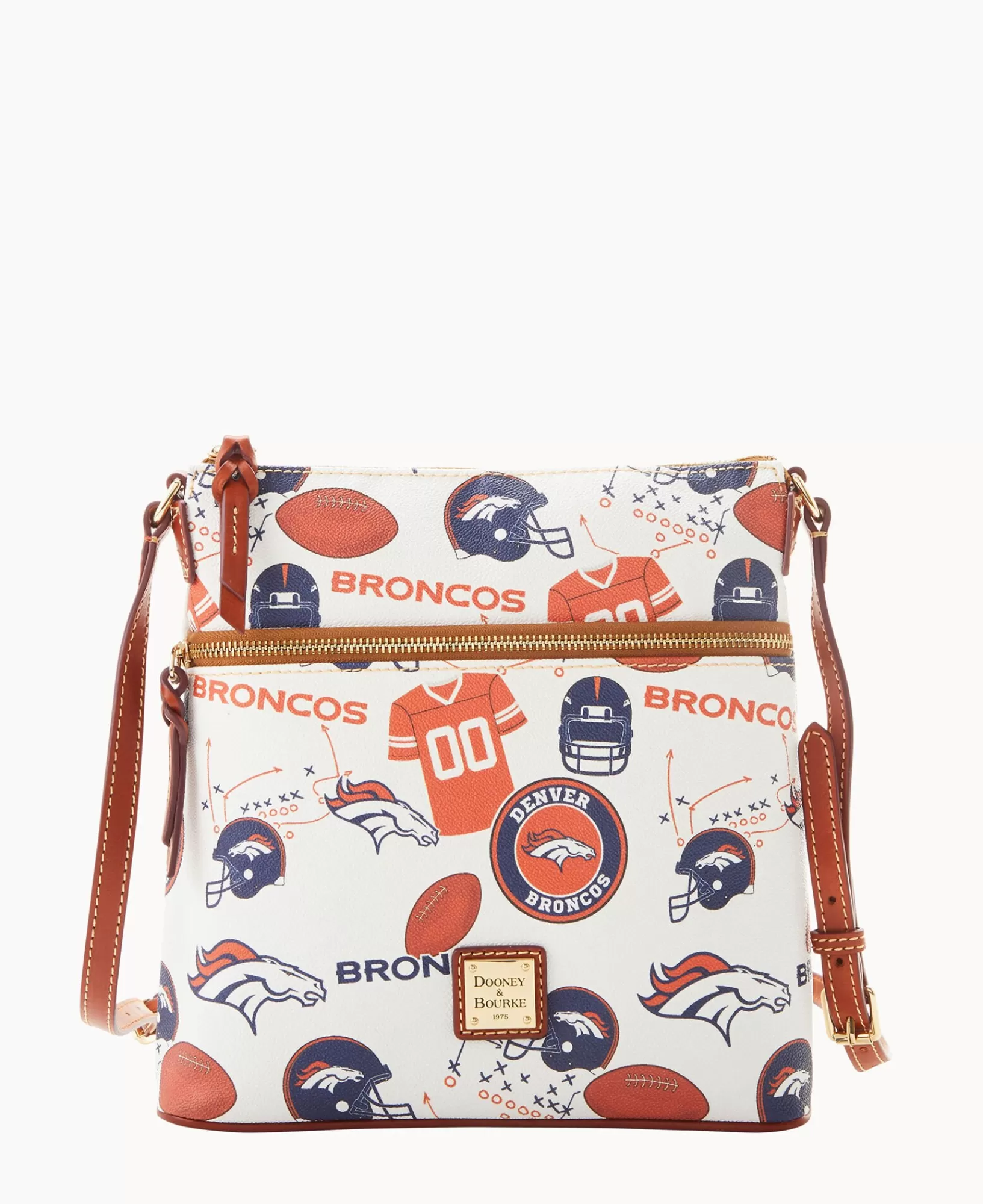 Shoulder Bags | Crossbodies>Dooney & Bourke NFL Broncos Crossbody WhiteMulti