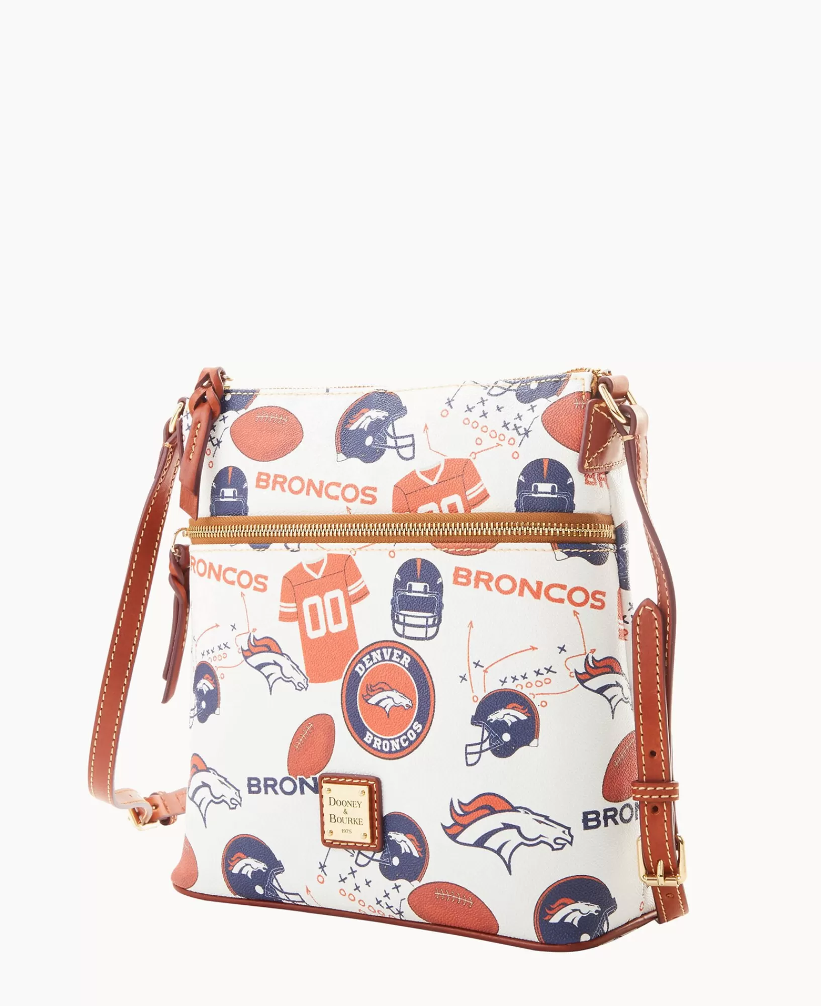 Shoulder Bags | Crossbodies>Dooney & Bourke NFL Broncos Crossbody WhiteMulti