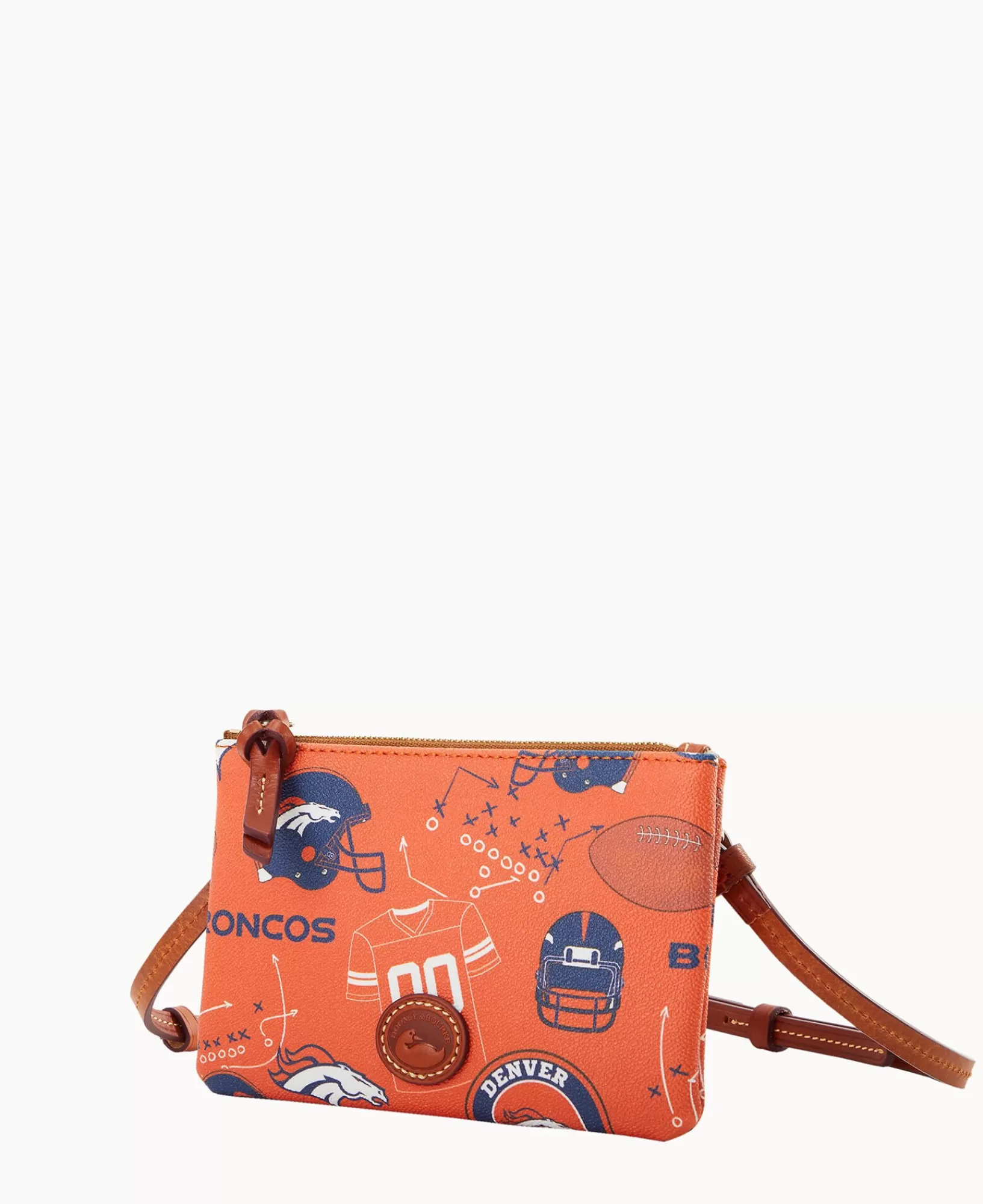 Shoulder Bags | Crossbodies>Dooney & Bourke NFL Broncos Top Zip Crossbody Orange