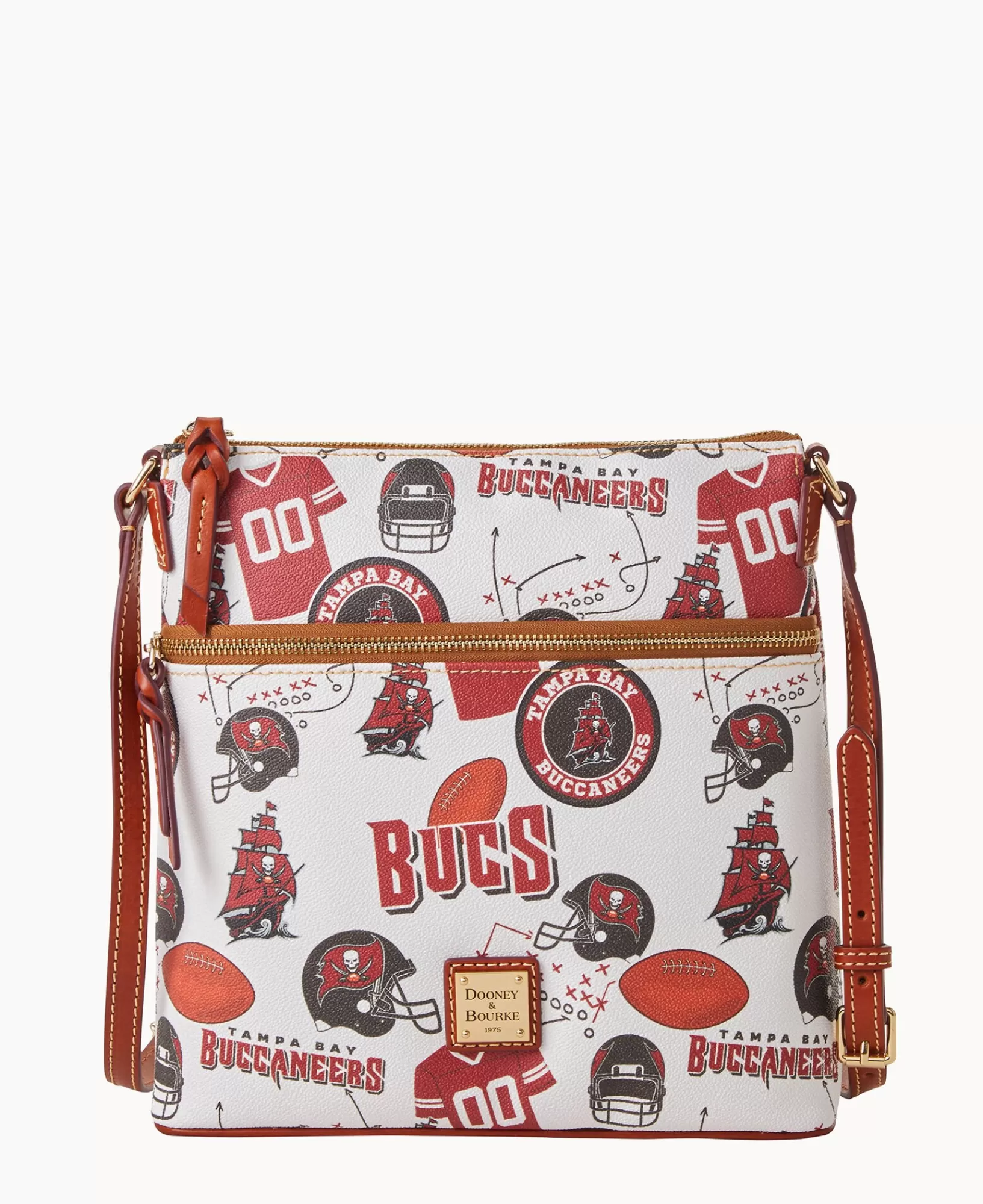 Shoulder Bags | Crossbodies>Dooney & Bourke NFL Buccaneers Crossbody WhiteMulti