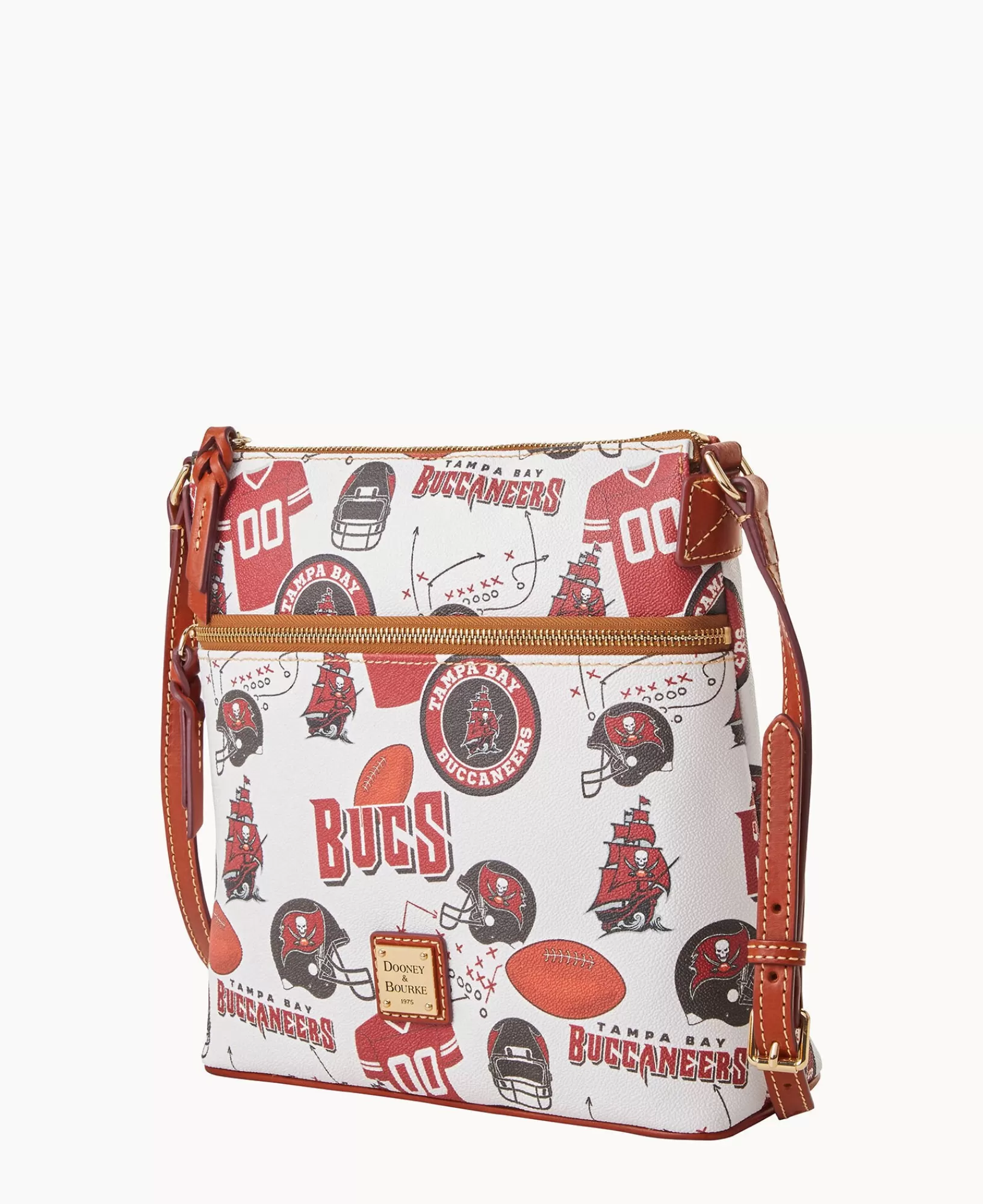 Shoulder Bags | Crossbodies>Dooney & Bourke NFL Buccaneers Crossbody WhiteMulti