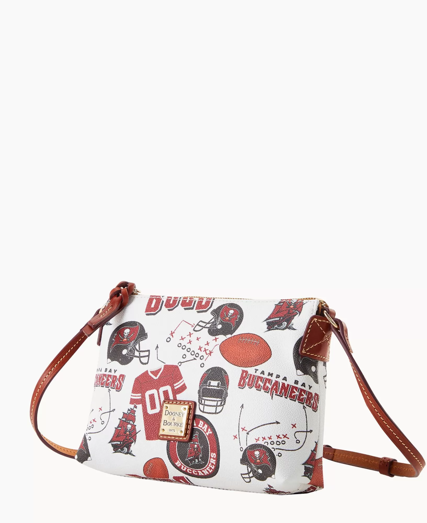 Shoulder Bags | Crossbodies>Dooney & Bourke NFL Buccaneers Crossbody Pouchette WhiteMulti