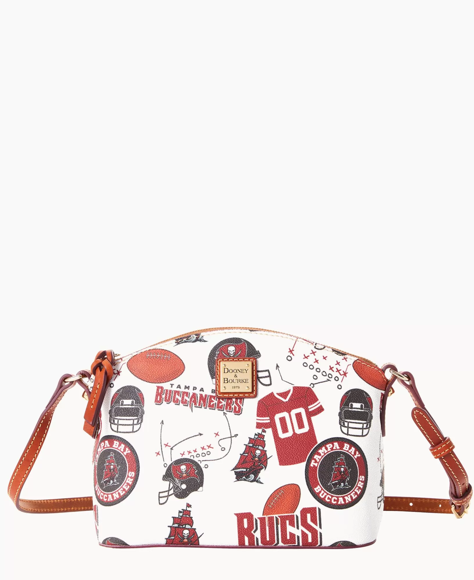 Shoulder Bags | Crossbodies>Dooney & Bourke NFL Buccaneers Suki Crossbody WhiteMulti