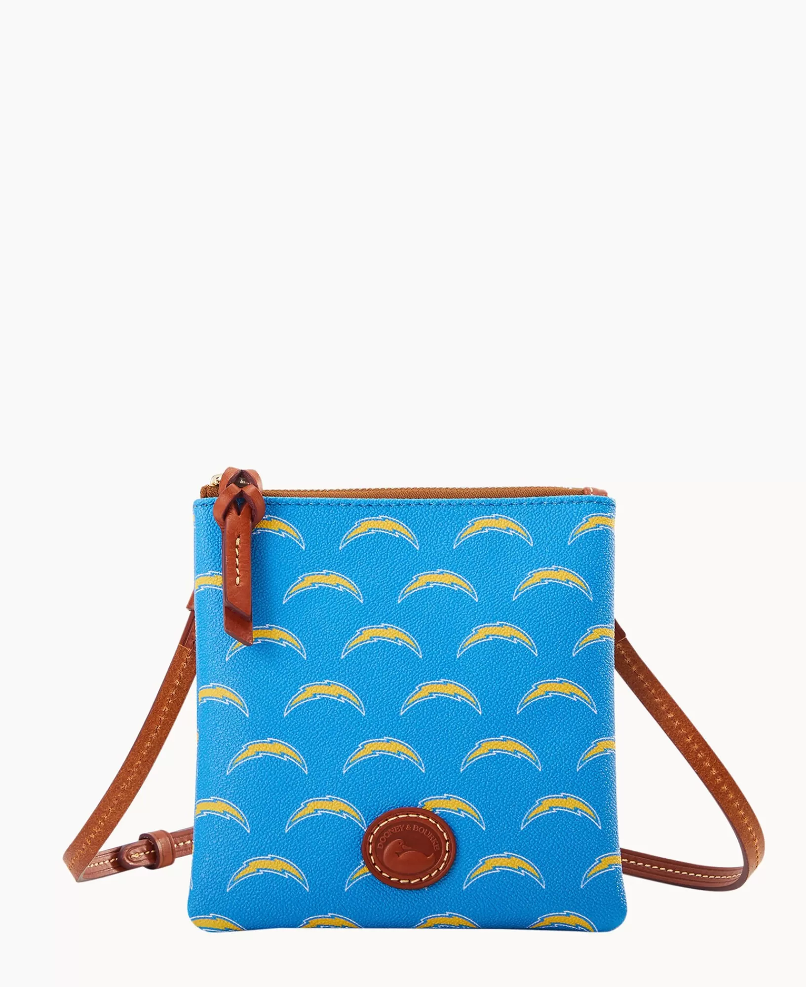 Shoulder Bags | Crossbodies>Dooney & Bourke NFL Chargers Small North South Top Zip Crossbody Blue