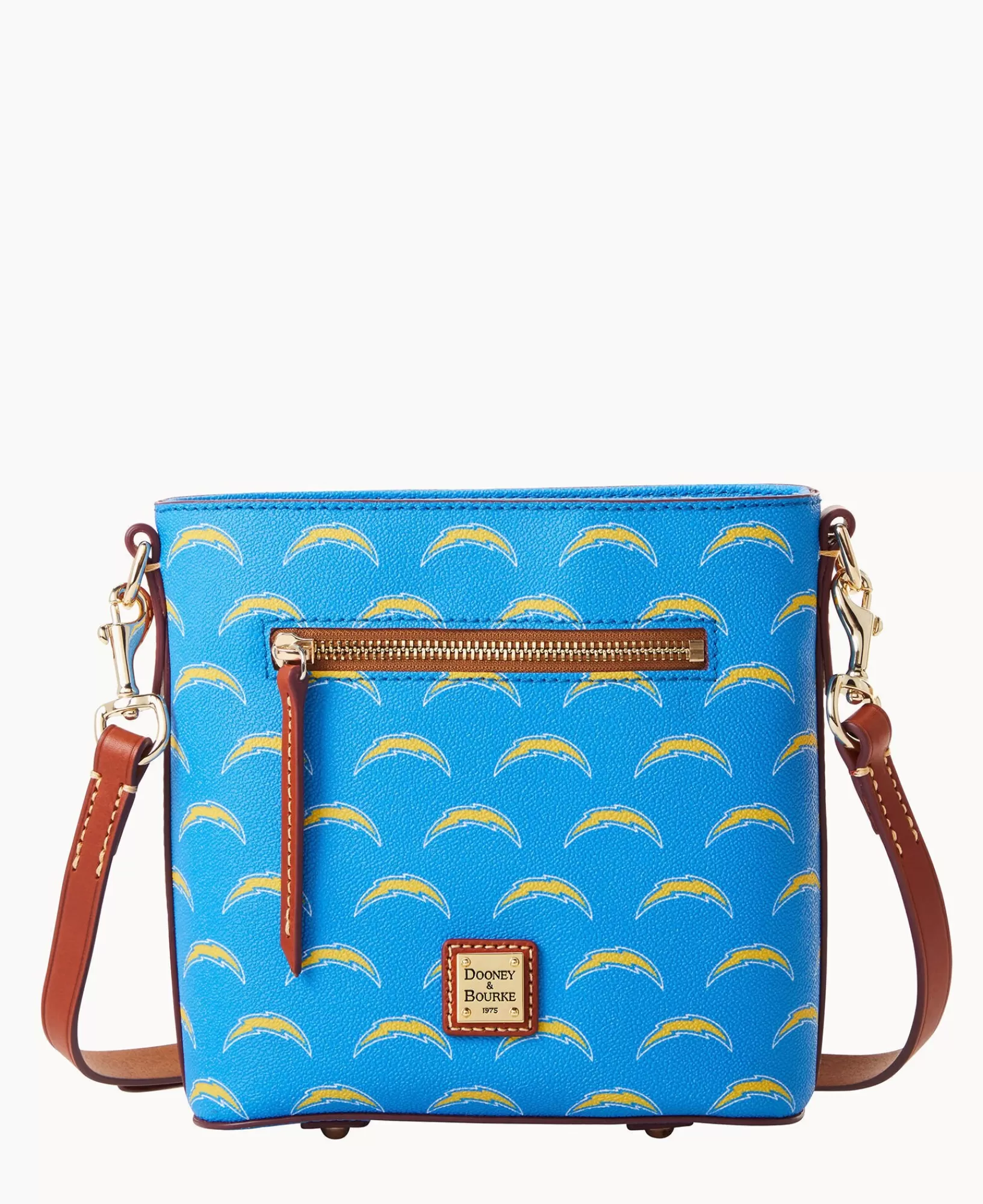 Shoulder Bags | Crossbodies>Dooney & Bourke NFL Chargers Small Zip Crossbody Blue