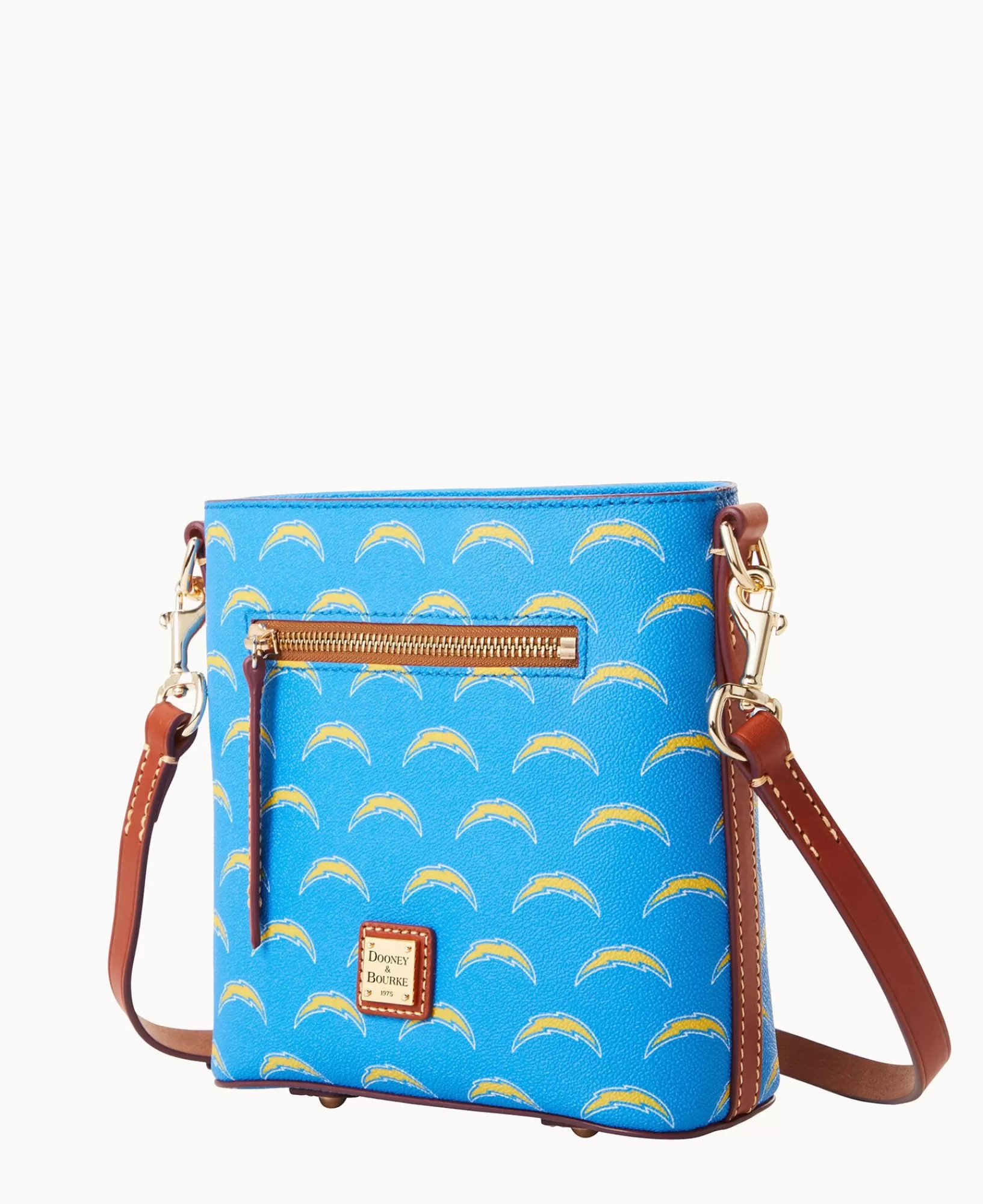 Shoulder Bags | Crossbodies>Dooney & Bourke NFL Chargers Small Zip Crossbody Blue