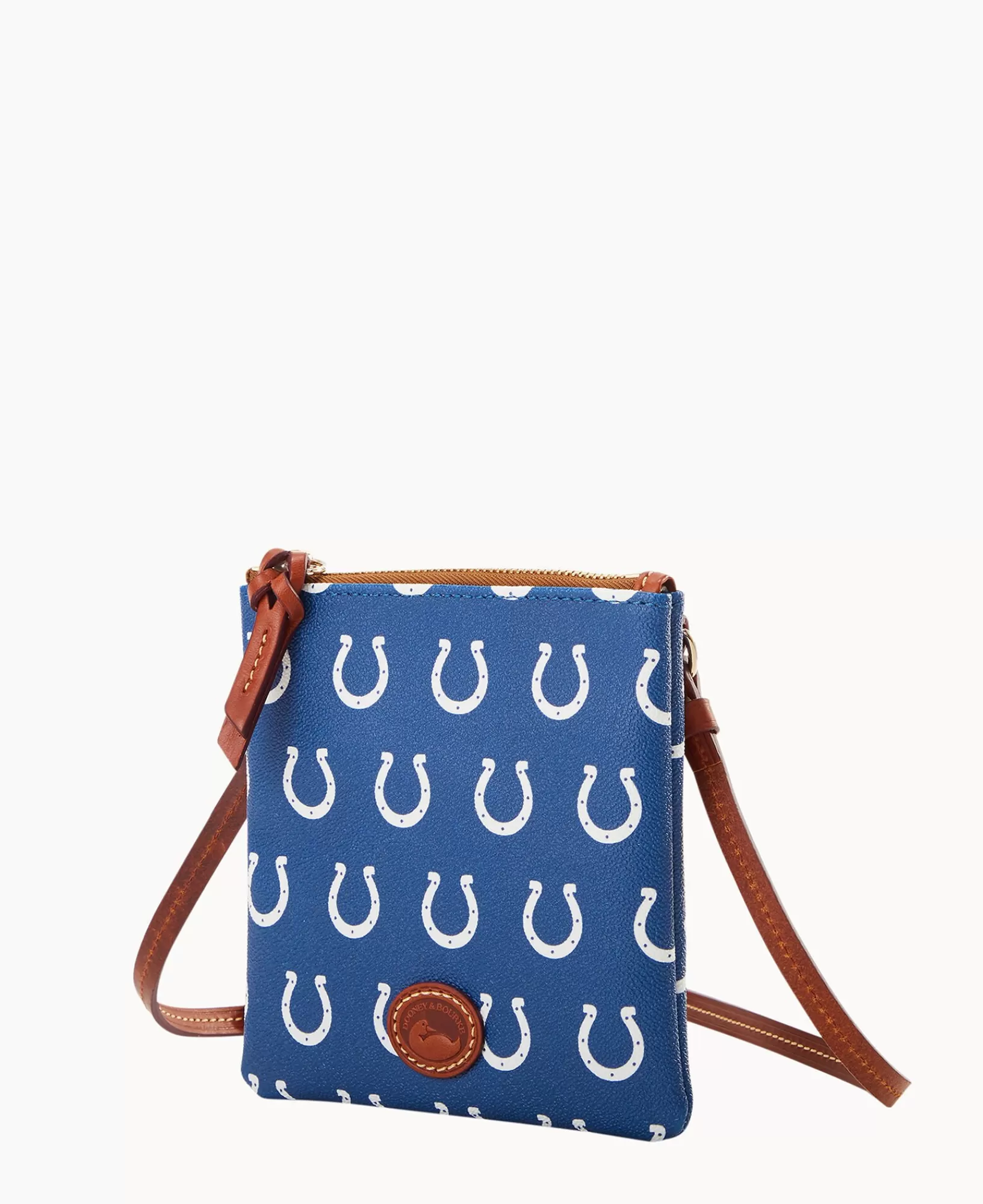 Shoulder Bags | Crossbodies>Dooney & Bourke NFL Colts Small North South Top Zip Crossbody Blue