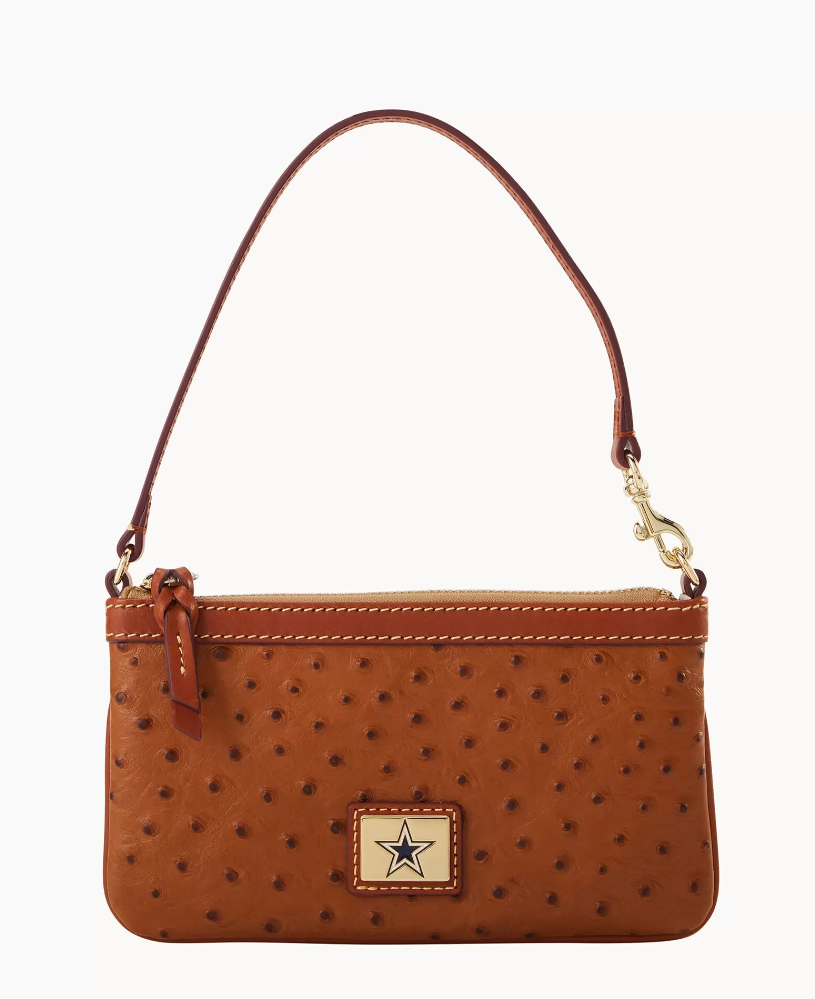 Wristlets | Wallets>Dooney & Bourke NFL Cowboys Large Slim Wristlet Caramel