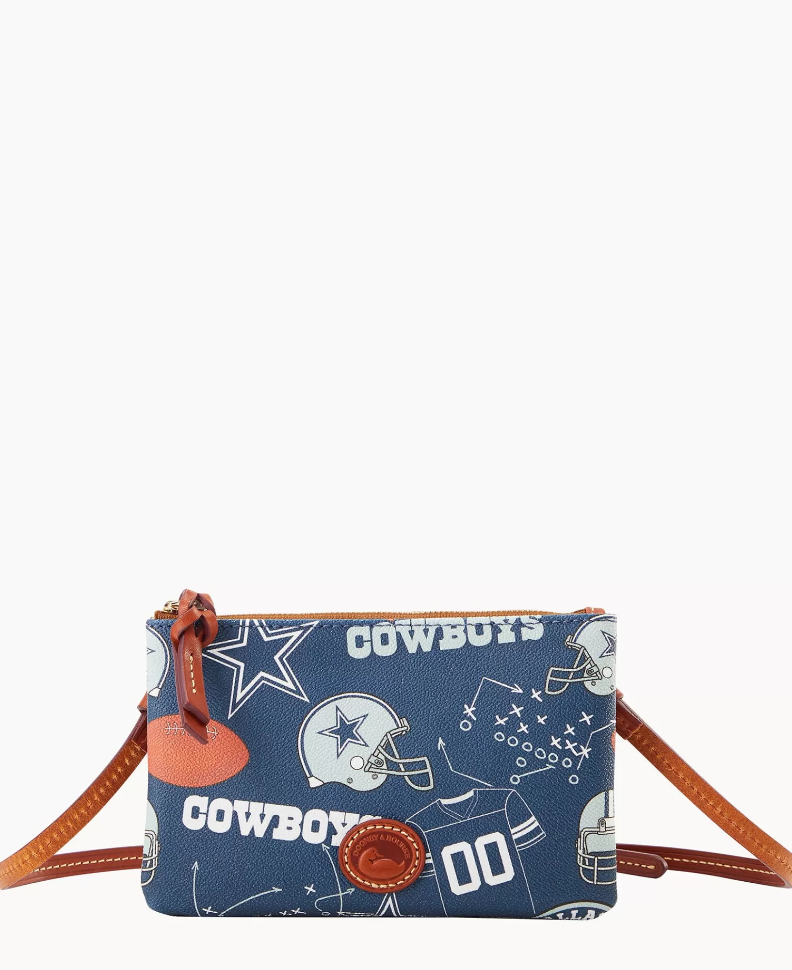 Shoulder Bags | Crossbodies>Dooney & Bourke NFL Cowboys Top Zip Crossbody Navy