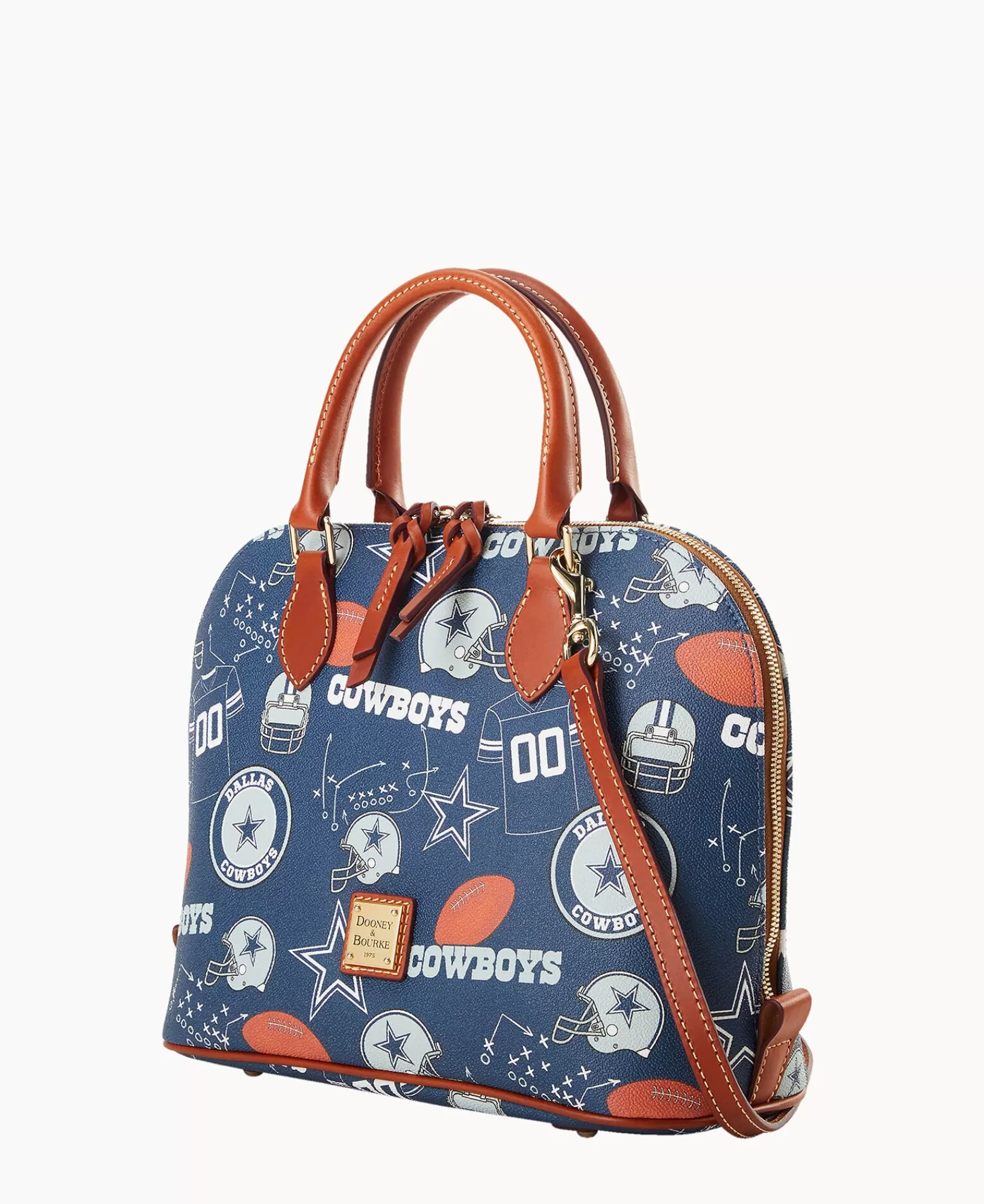 Shoulder Bags | Crossbodies>Dooney & Bourke NFL Cowboys Zip Zip Satchel Navy