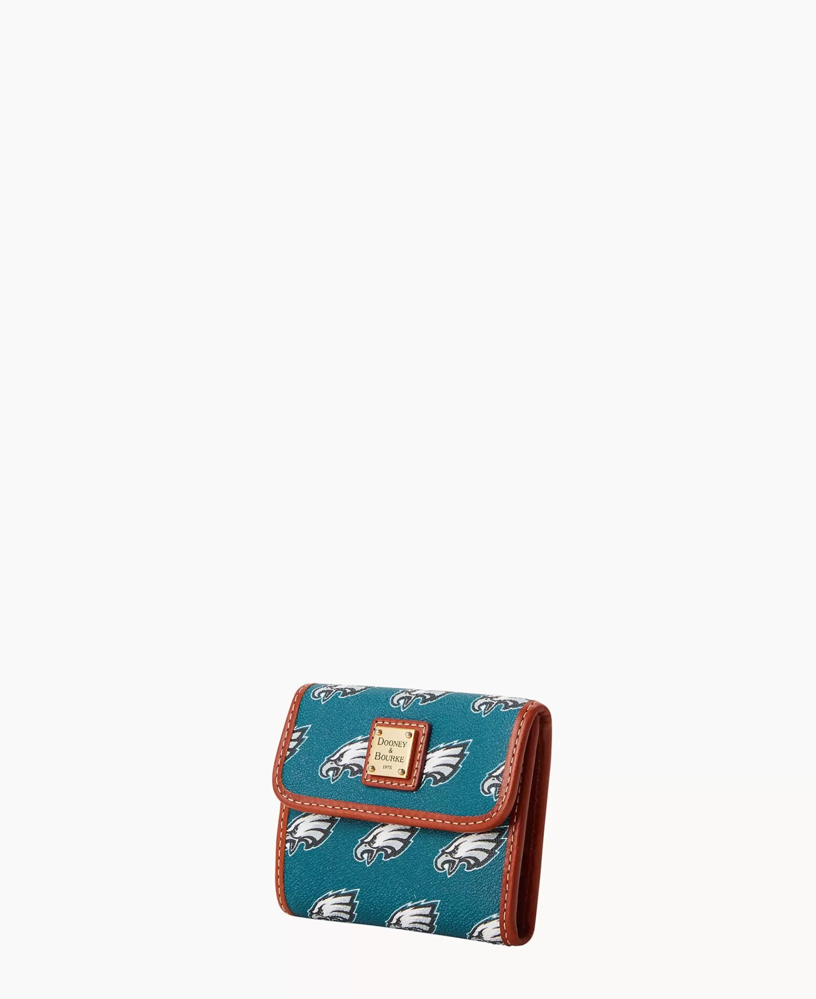 Wallets>Dooney & Bourke NFL Eagles Flap Credit Card Wallet Green