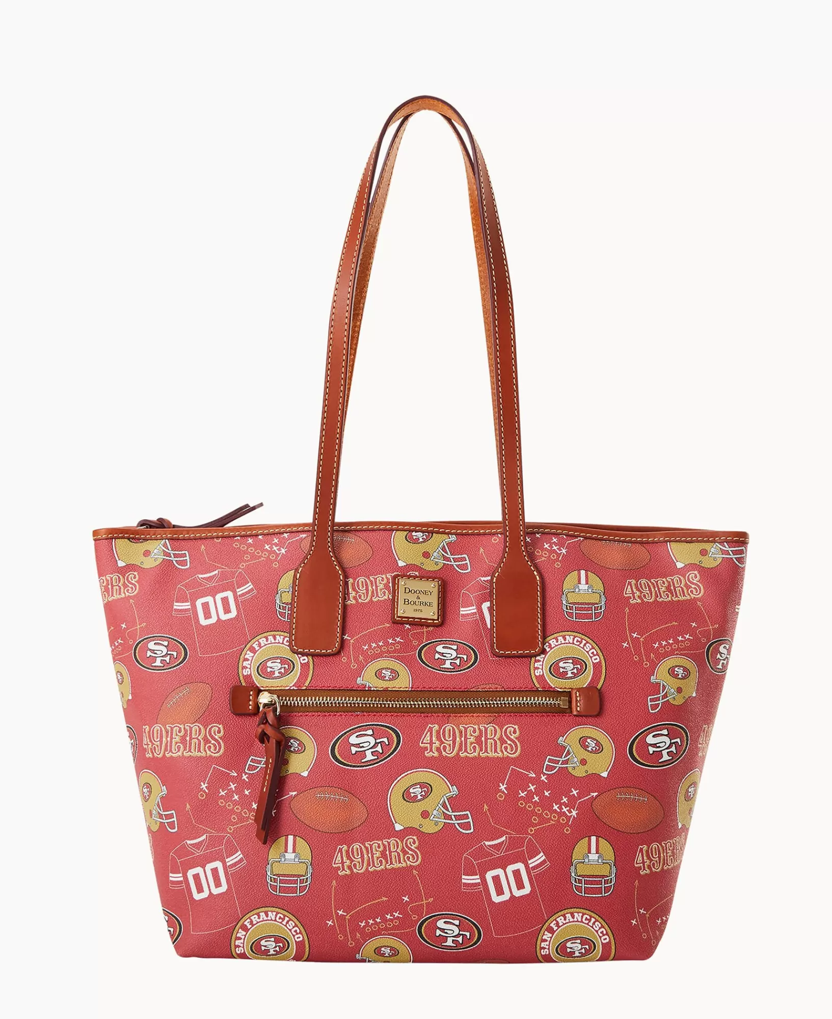 Shoulder Bags | Totes>Dooney & Bourke NFL 49ERS Zip Tote Red