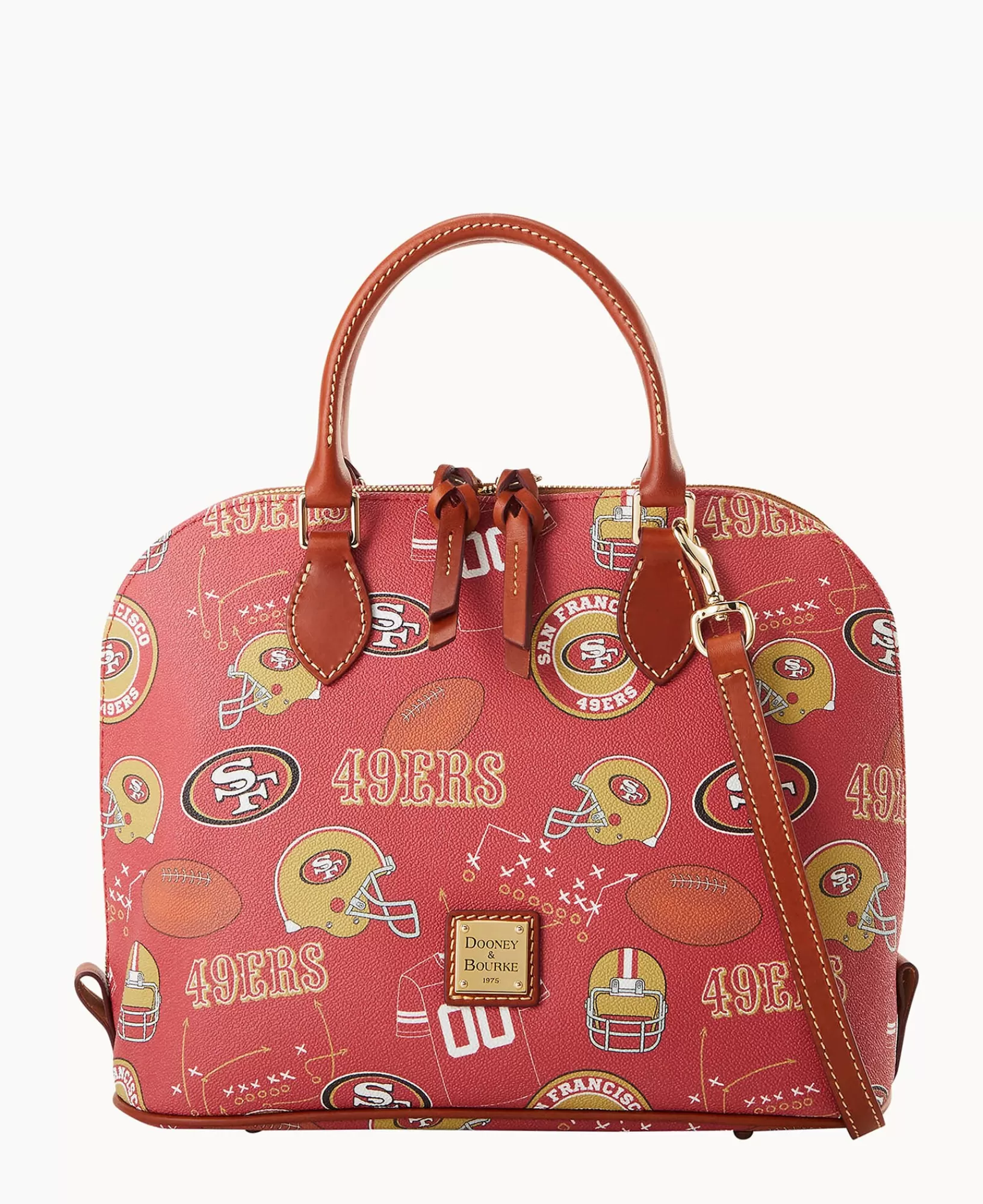 Shoulder Bags | Crossbodies>Dooney & Bourke NFL 49ers Zip Zip Satchel Red