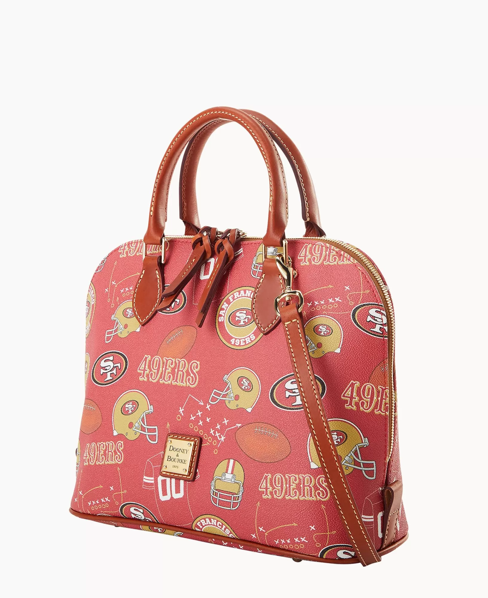 Shoulder Bags | Crossbodies>Dooney & Bourke NFL 49ers Zip Zip Satchel Red