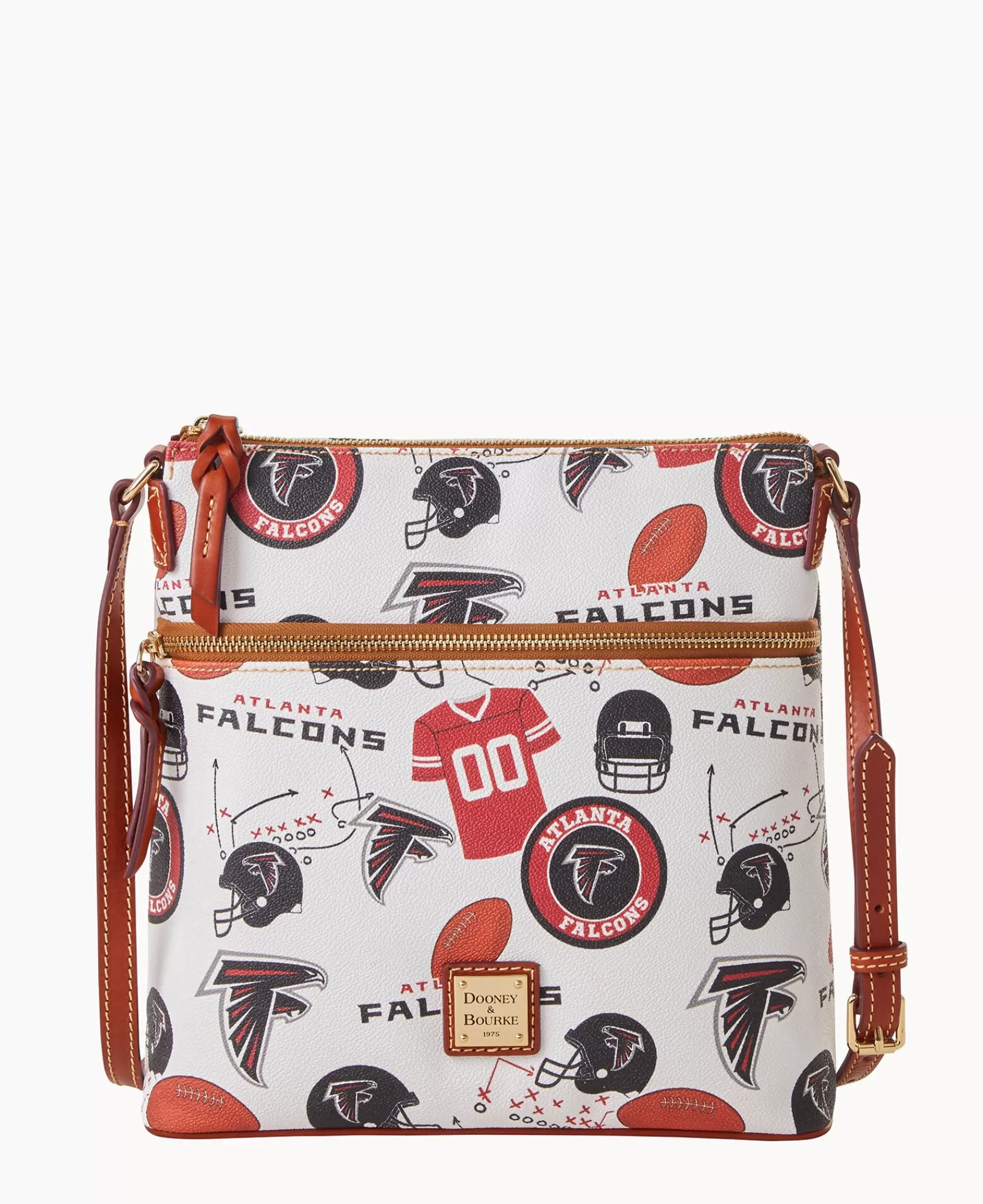 Shoulder Bags | Crossbodies>Dooney & Bourke NFL Falcons Crossbody WhiteMulti