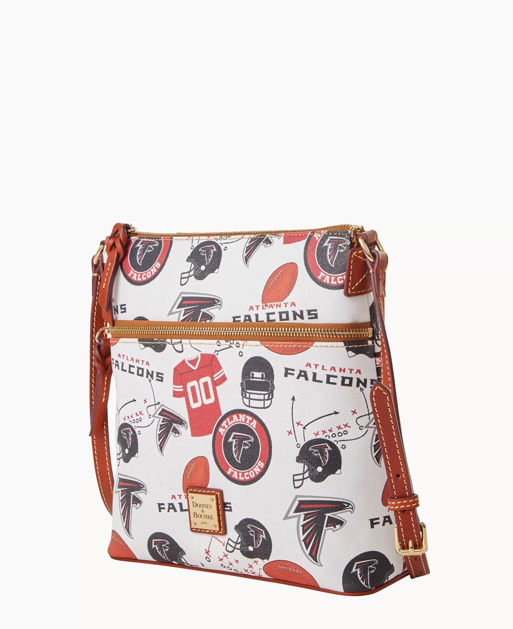 Shoulder Bags | Crossbodies>Dooney & Bourke NFL Falcons Crossbody WhiteMulti