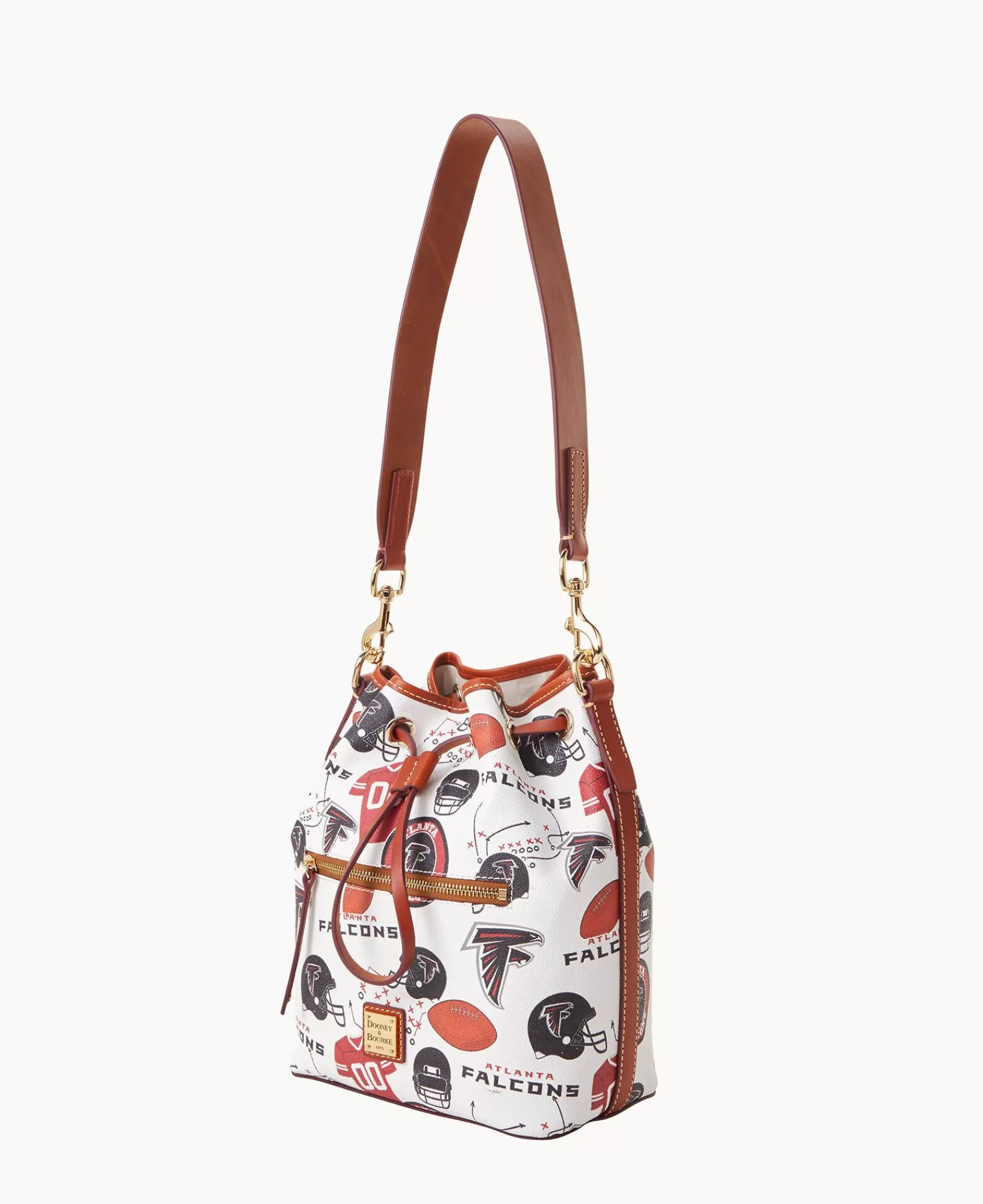 Shoulder Bags>Dooney & Bourke NFL Falcons Drawstring WhiteMulti