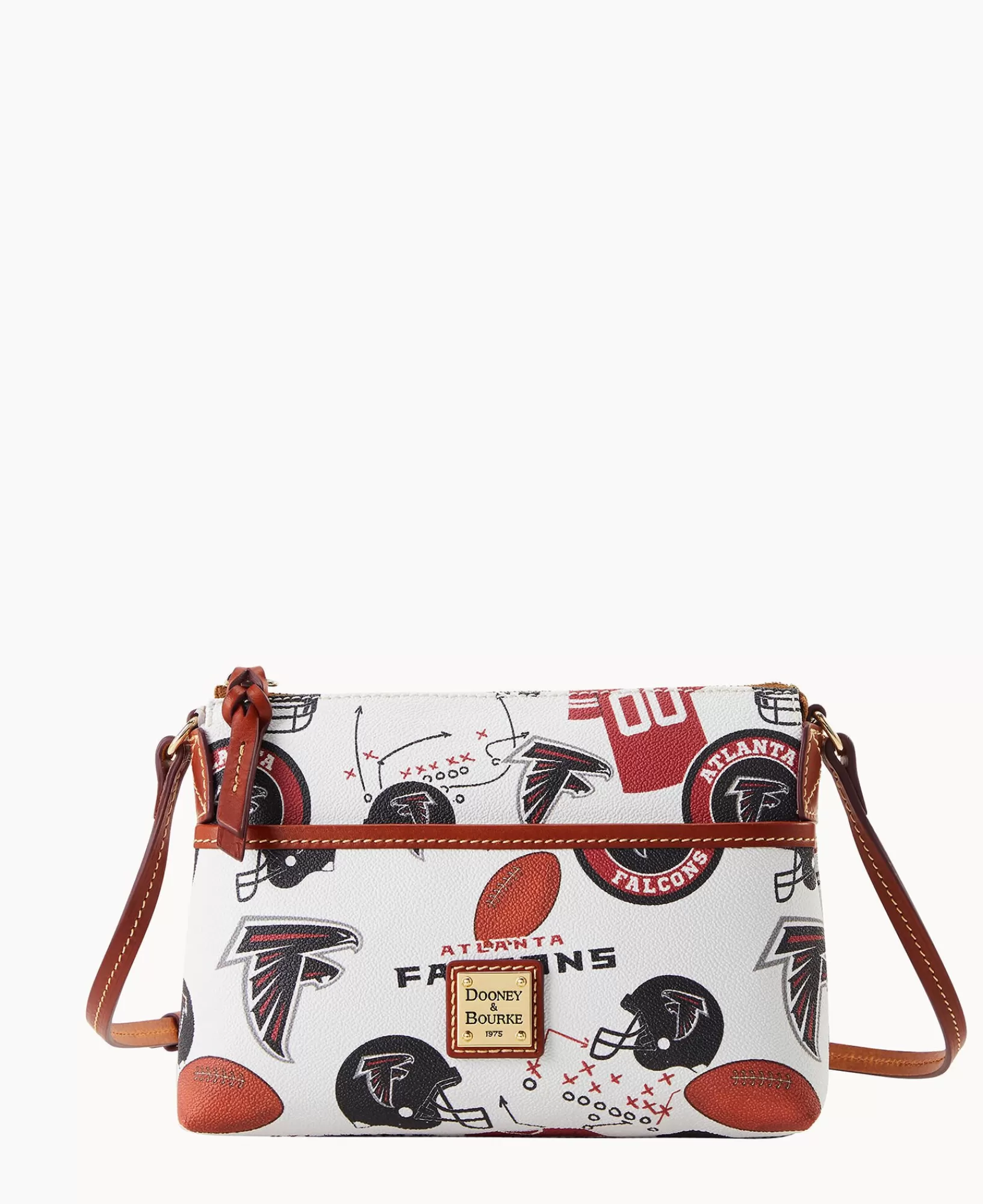 Shoulder Bags | Crossbodies>Dooney & Bourke NFL Falcons Ginger Crossbody WhiteMulti