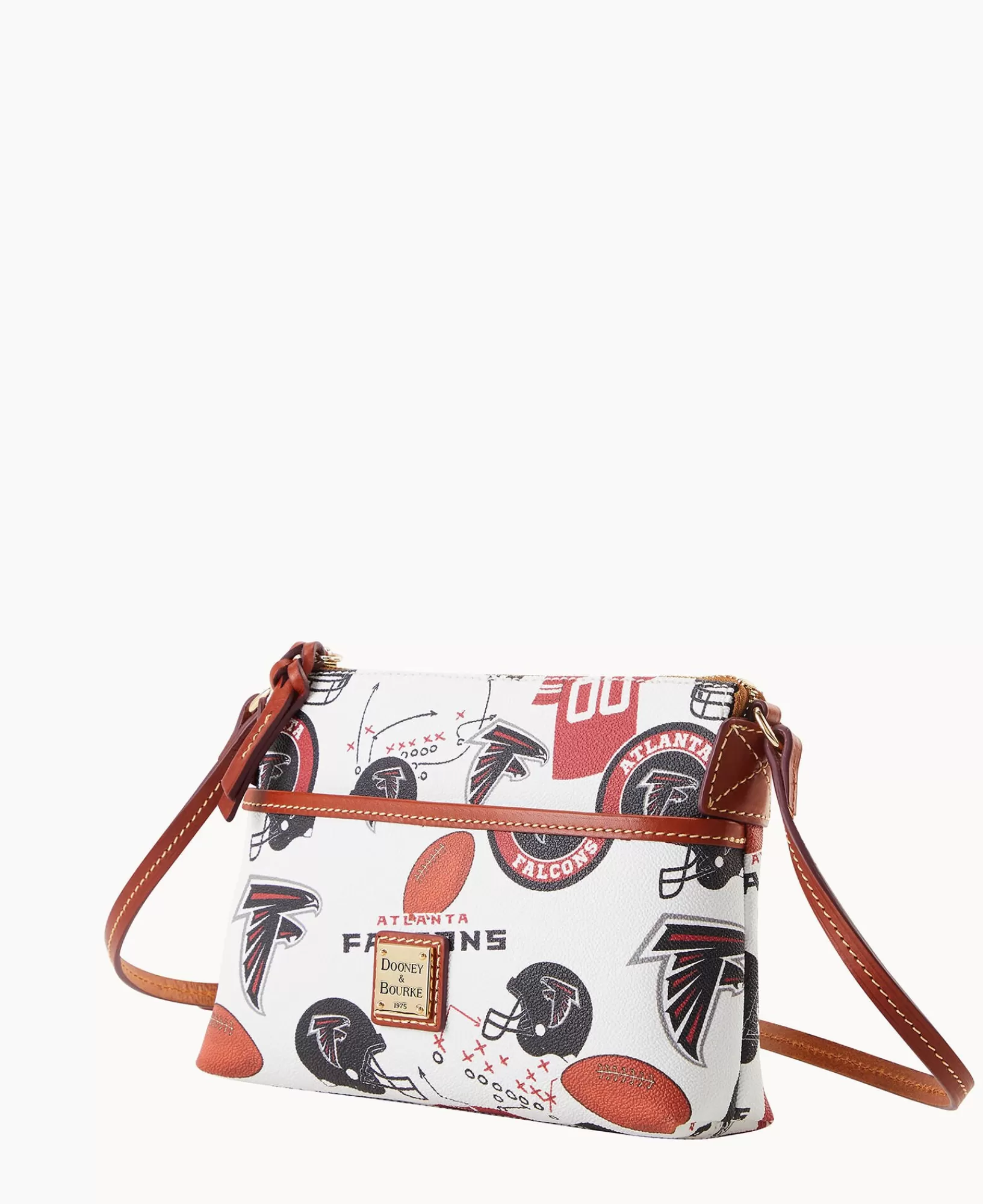 Shoulder Bags | Crossbodies>Dooney & Bourke NFL Falcons Ginger Crossbody WhiteMulti