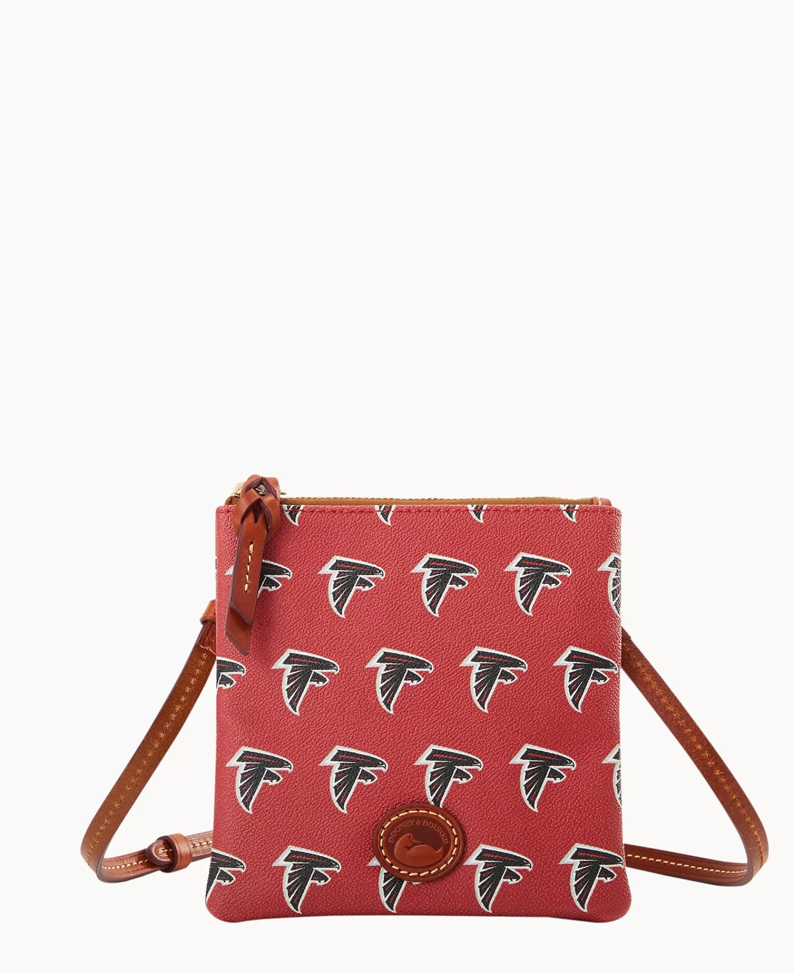 Shoulder Bags | Crossbodies>Dooney & Bourke NFL Falcons Small North South Top Zip Crossbody Red