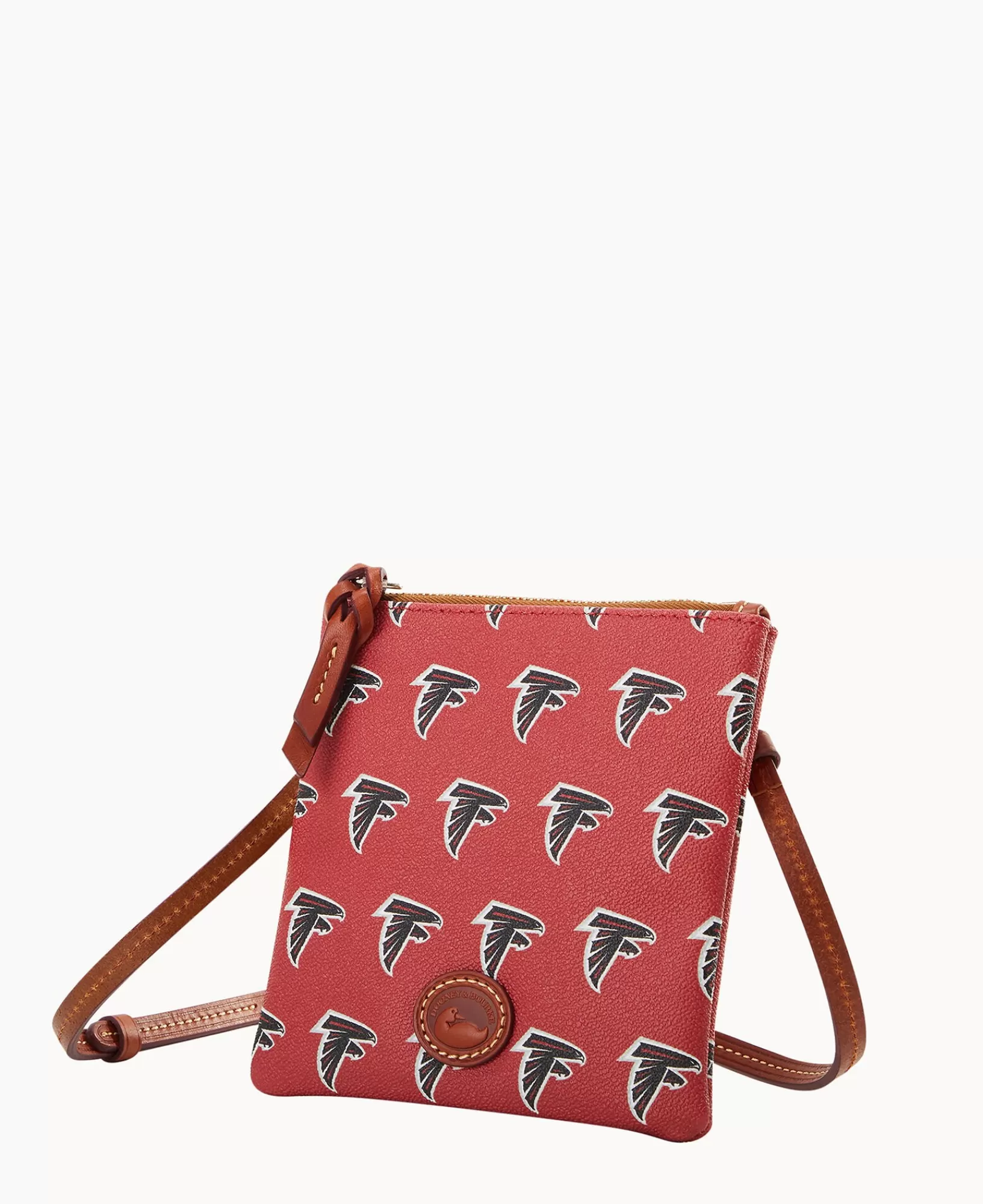 Shoulder Bags | Crossbodies>Dooney & Bourke NFL Falcons Small North South Top Zip Crossbody Red