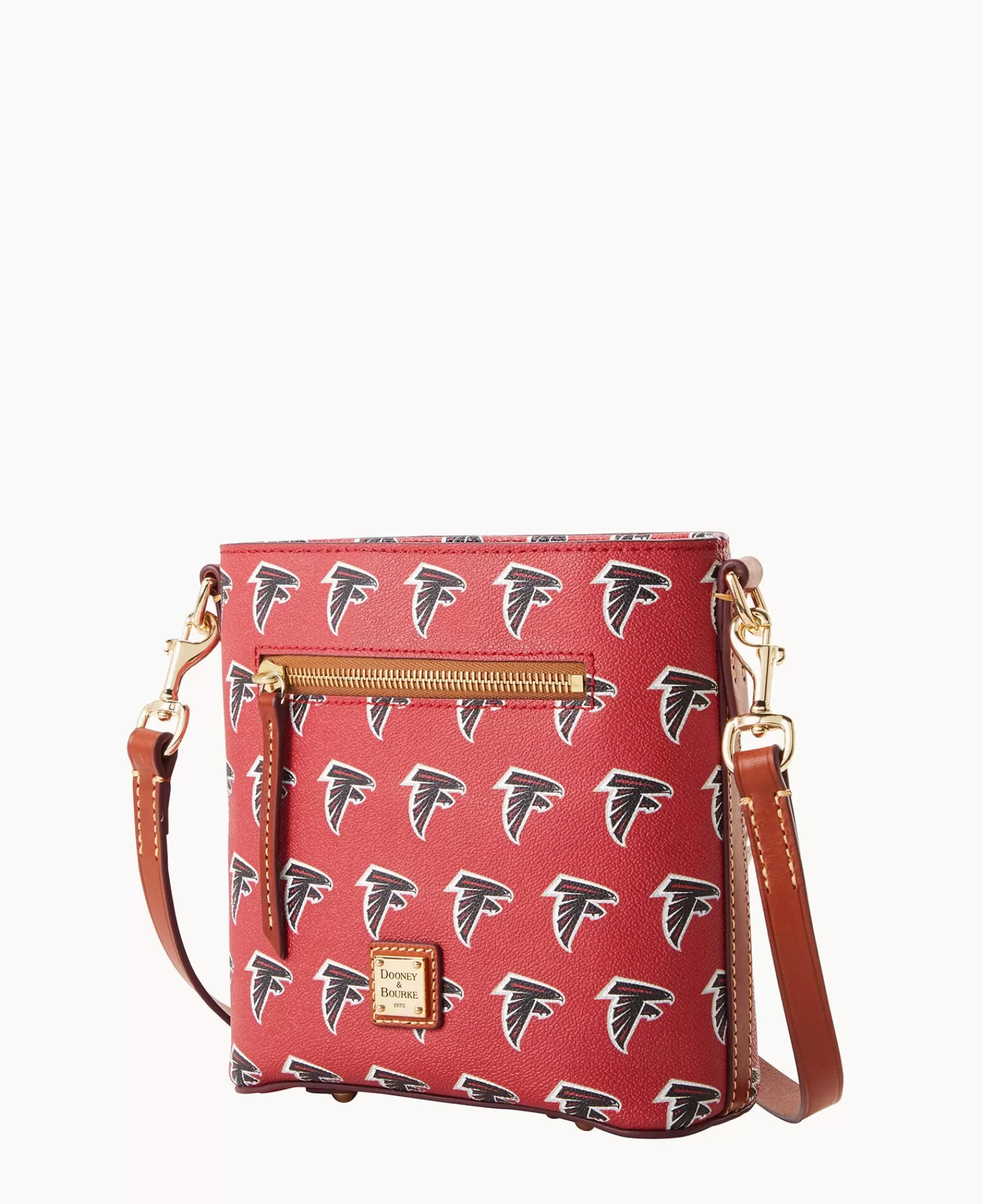 Shoulder Bags | Crossbodies>Dooney & Bourke NFL Falcons Small Zip Crossbody Red