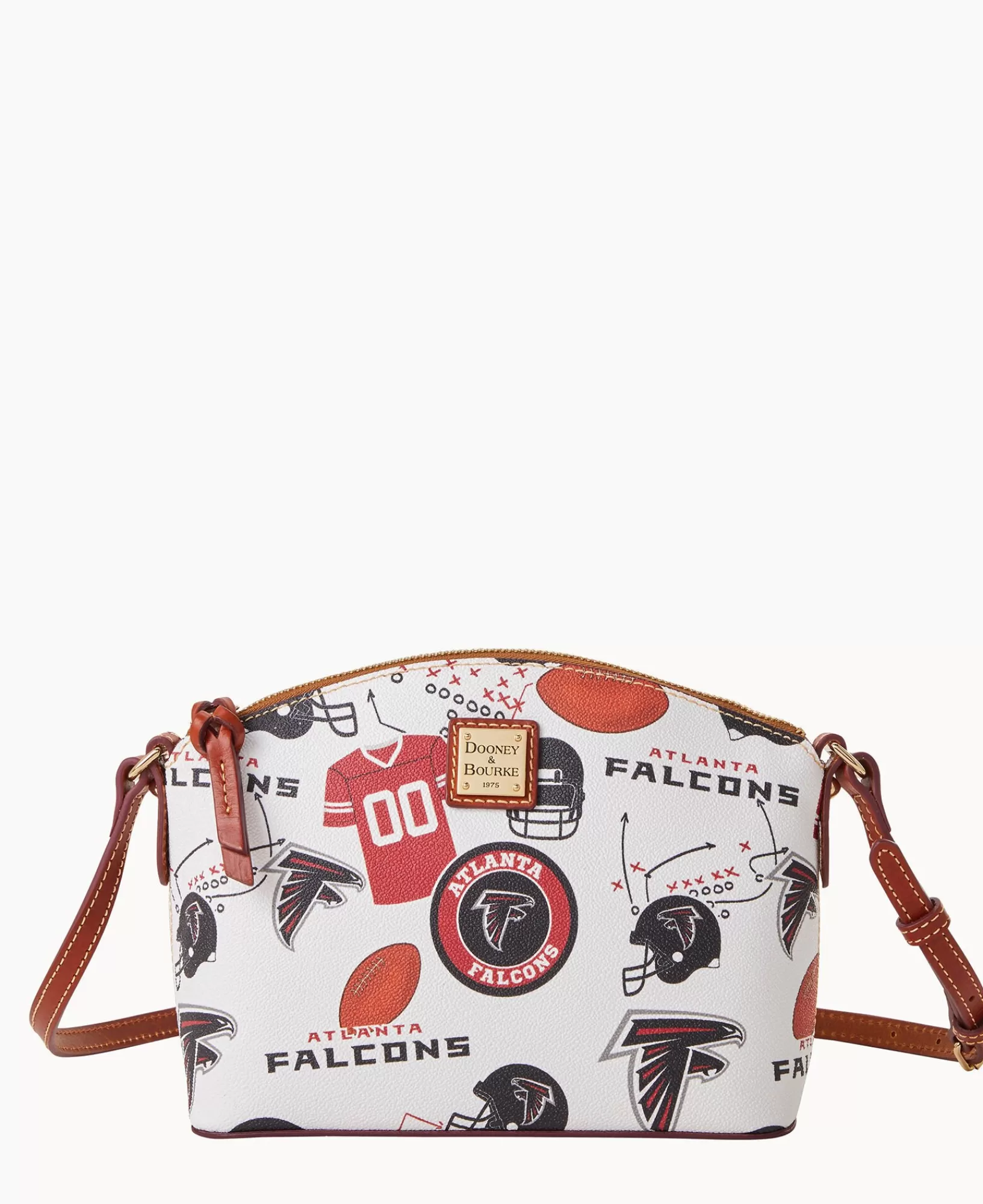 Shoulder Bags | Crossbodies>Dooney & Bourke NFL Falcons Suki Crossbody WhiteMulti