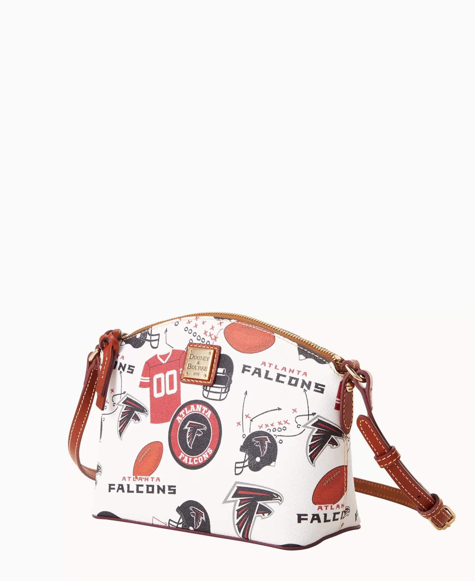 Shoulder Bags | Crossbodies>Dooney & Bourke NFL Falcons Suki Crossbody WhiteMulti