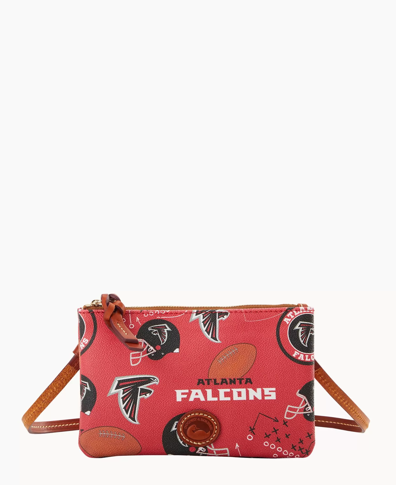 Shoulder Bags | Crossbodies>Dooney & Bourke NFL Falcons Top Zip Crossbody Red